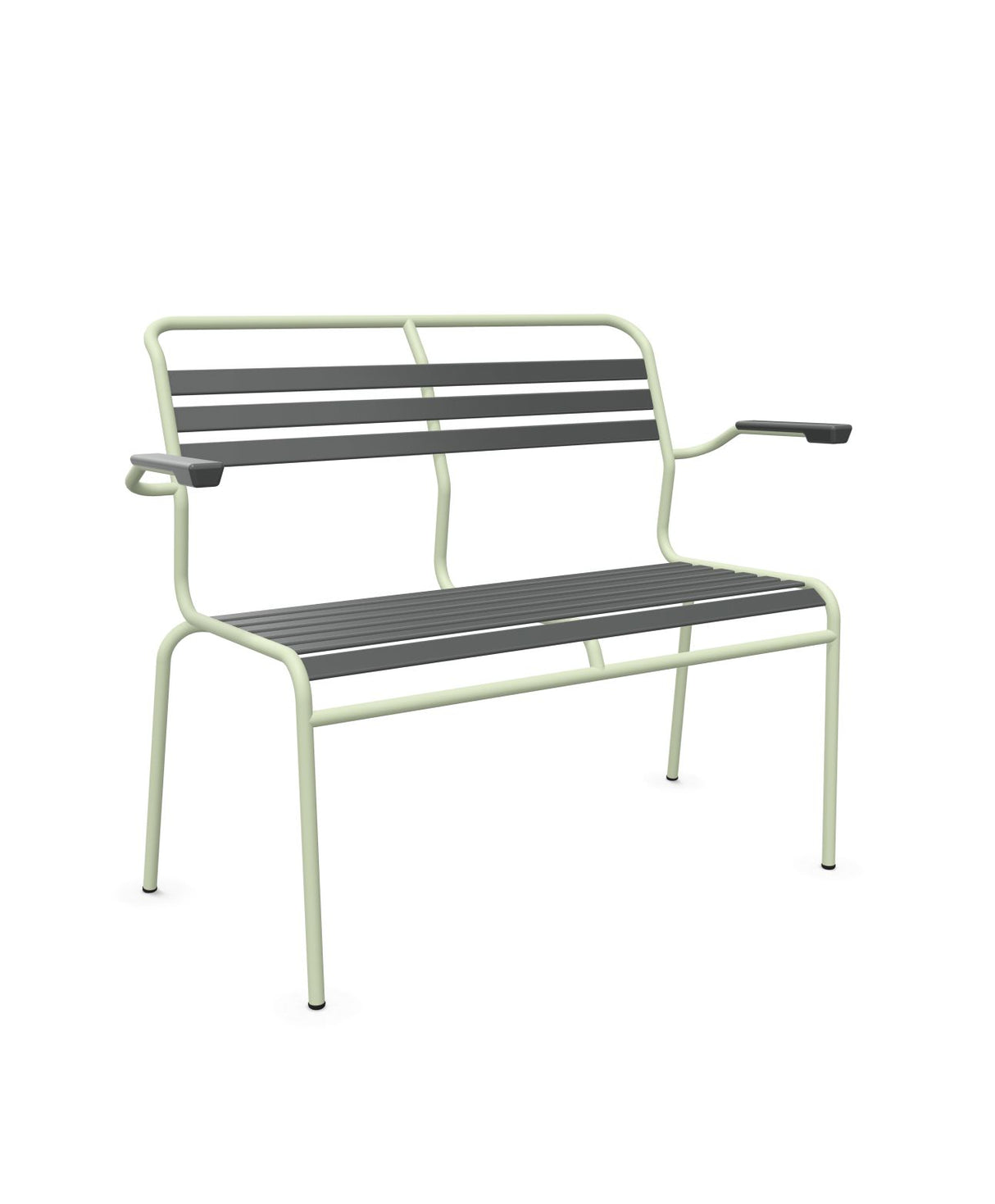 Schaffner Säntis Banc à lattes 2 places avec accoudoirs