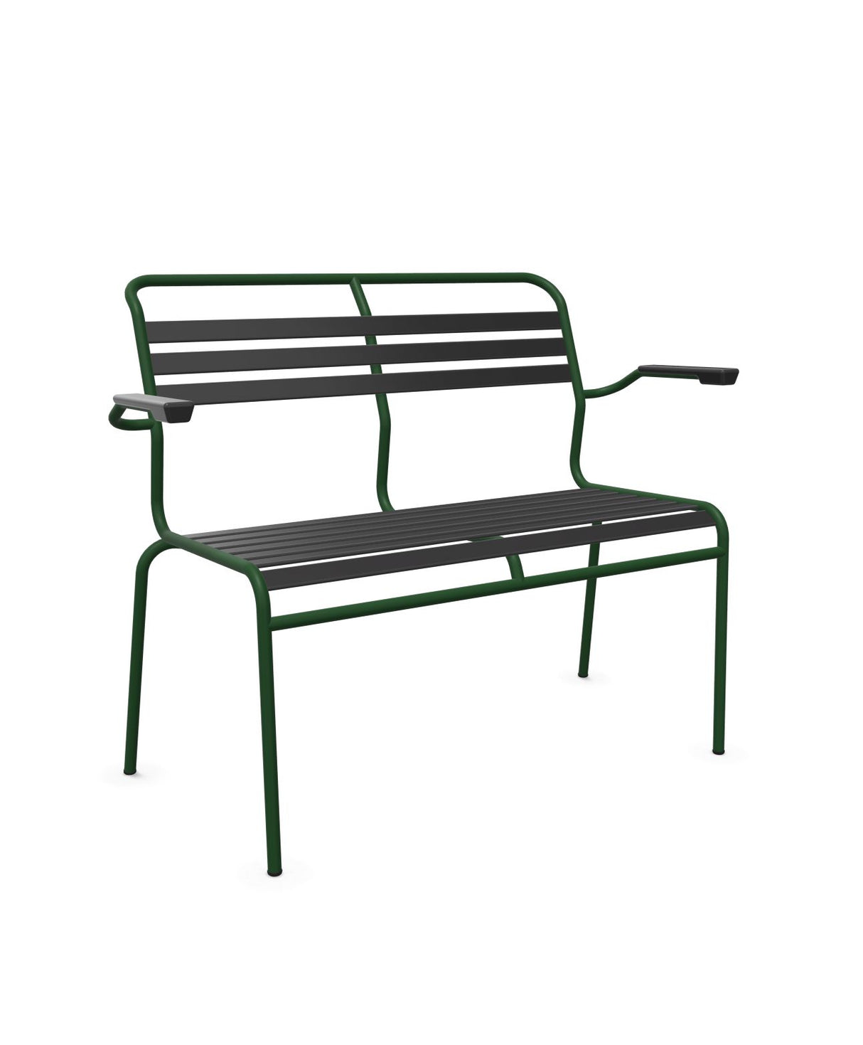 Schaffner Säntis Banc à lattes 2 places avec accoudoirs