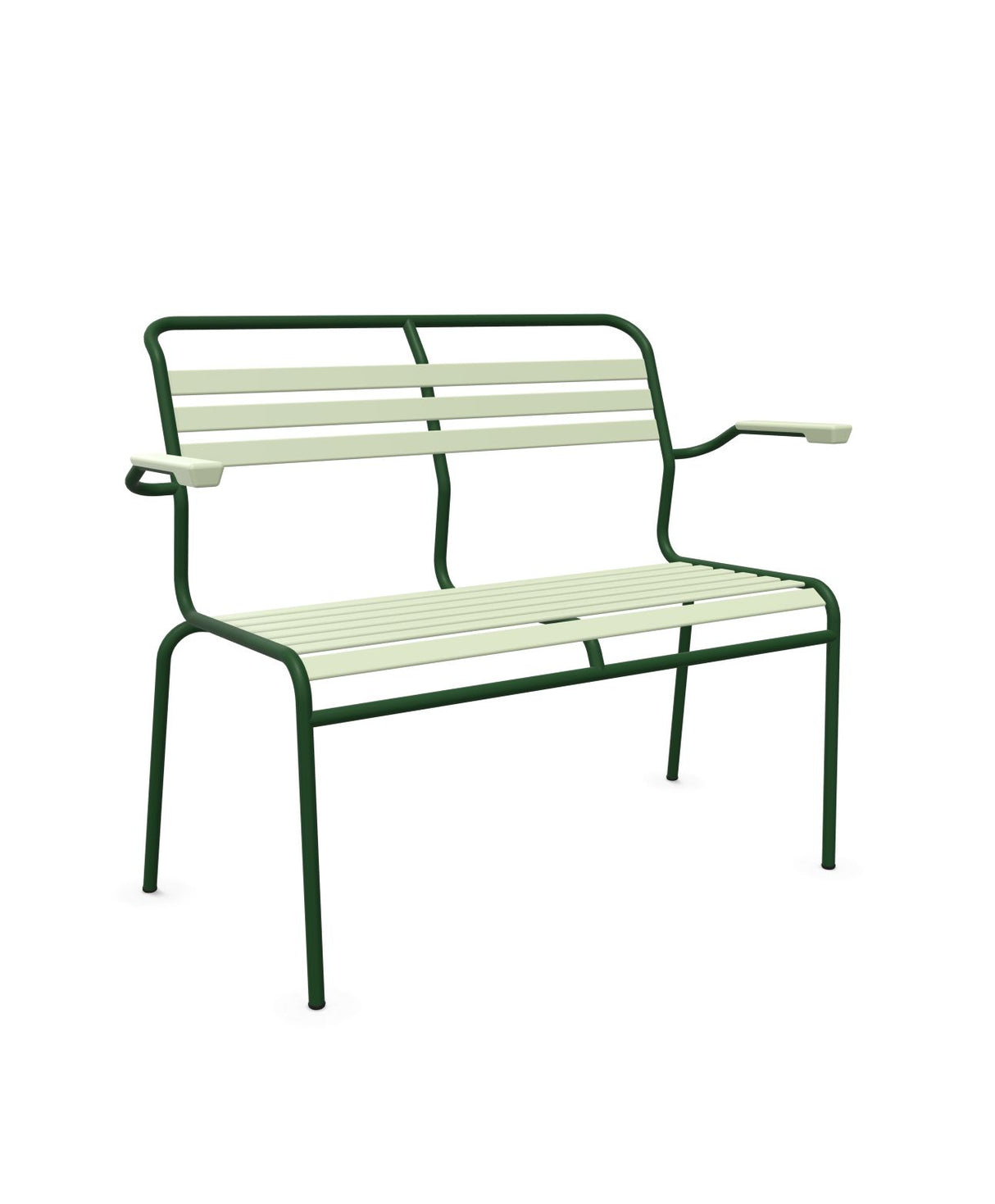 Schaffner Säntis Banc à lattes 2 places avec accoudoirs