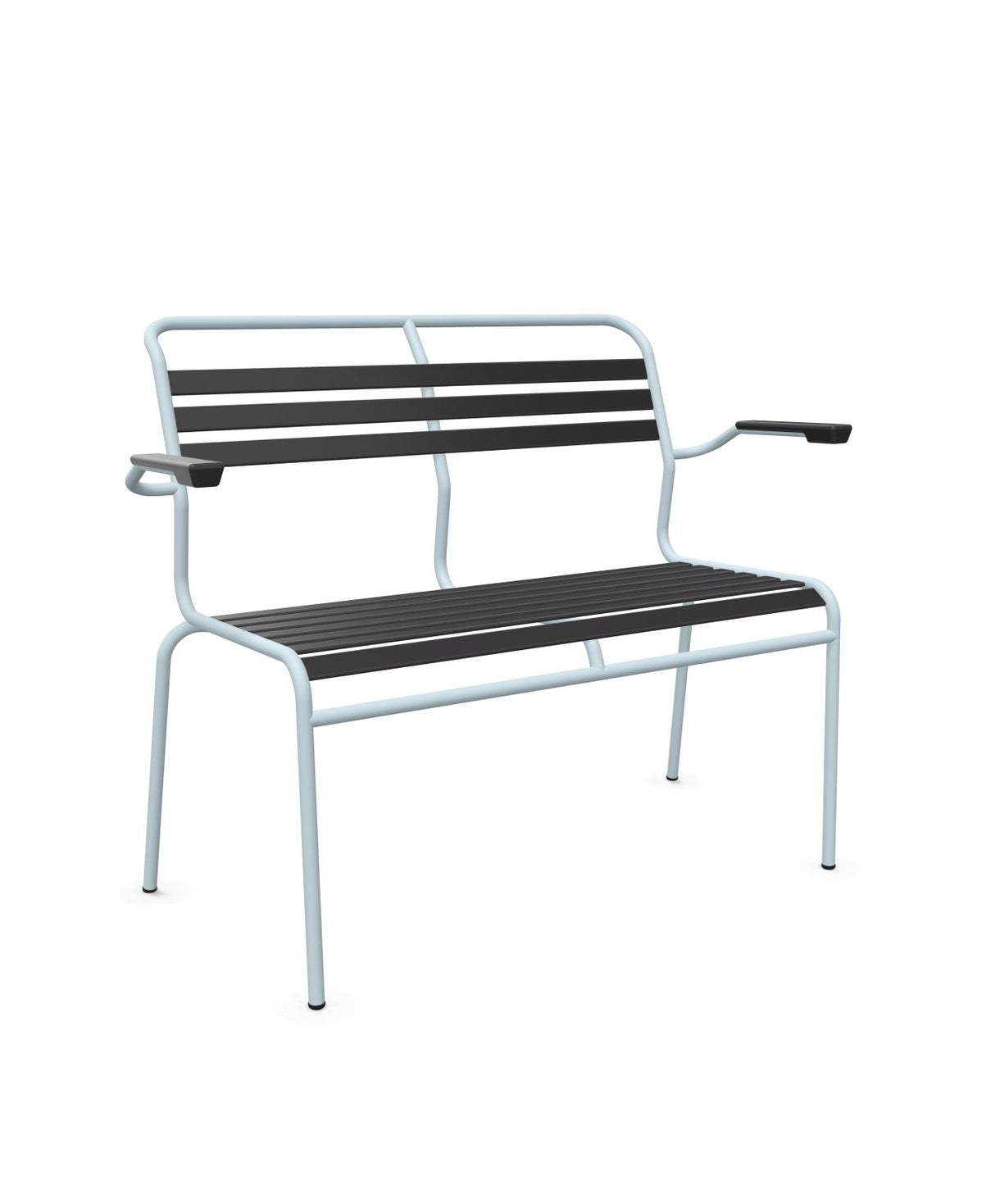 Schaffner Säntis Banc à lattes 2 places avec accoudoirs