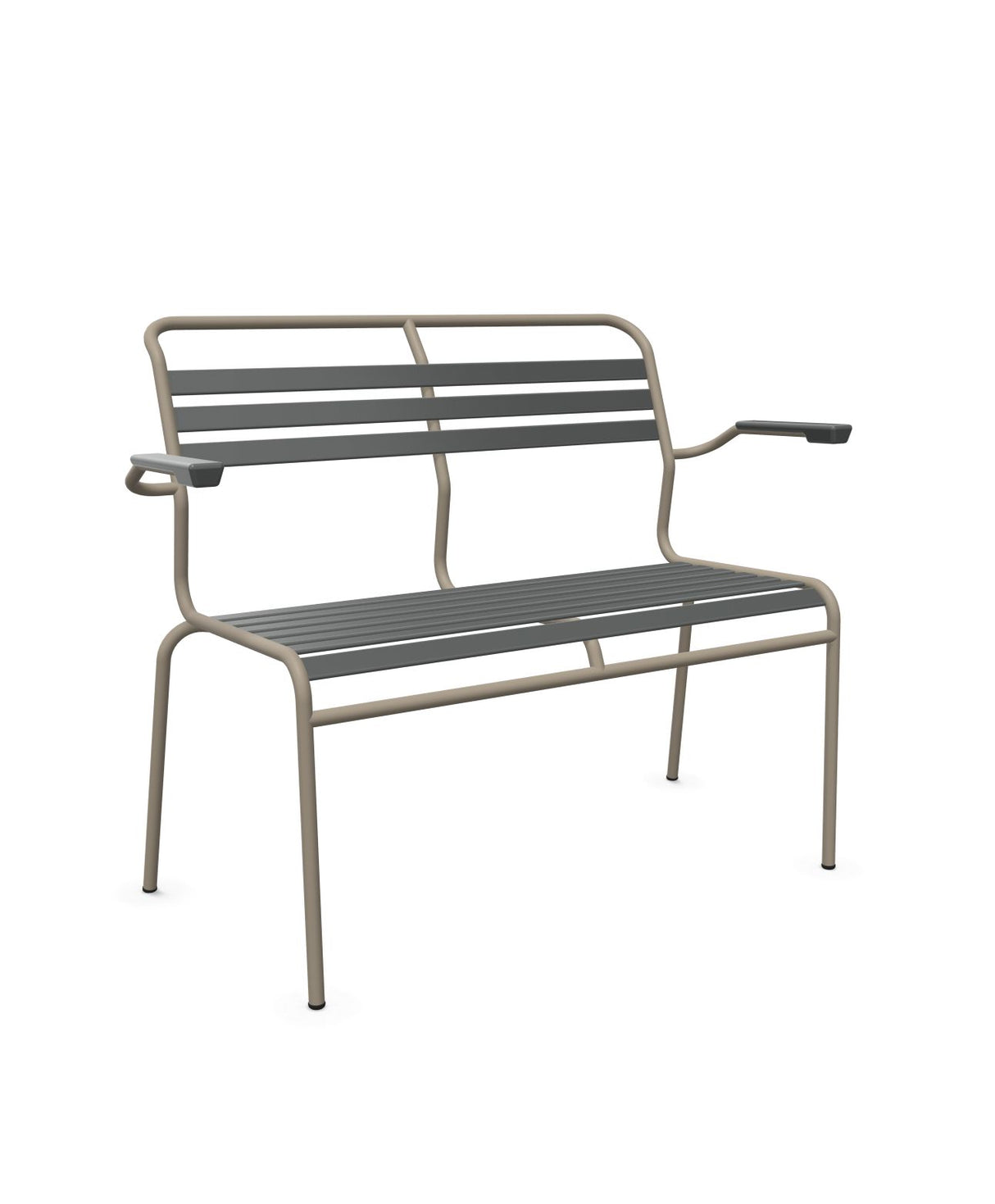 Schaffner Säntis Banc à lattes 2 places avec accoudoirs