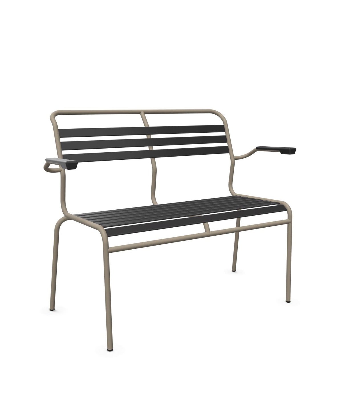 Schaffner Säntis Banc à lattes 2 places avec accoudoirs