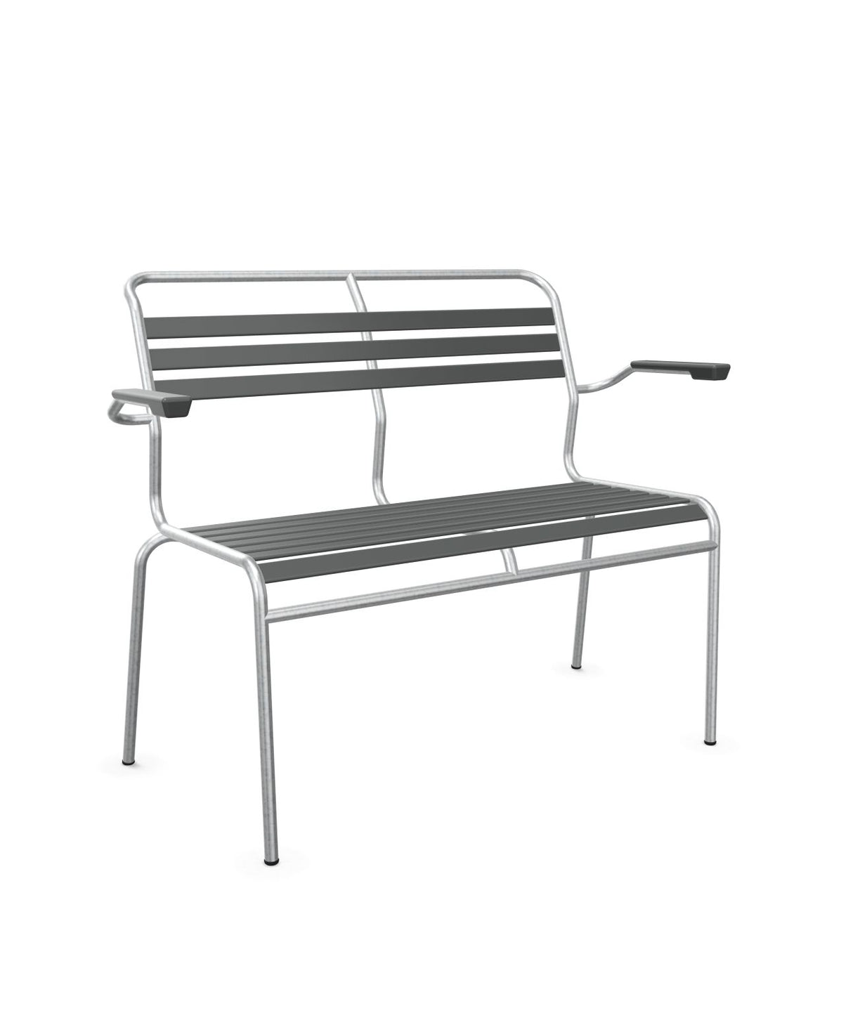 Schaffner Säntis Banc à lattes 2 places avec accoudoirs