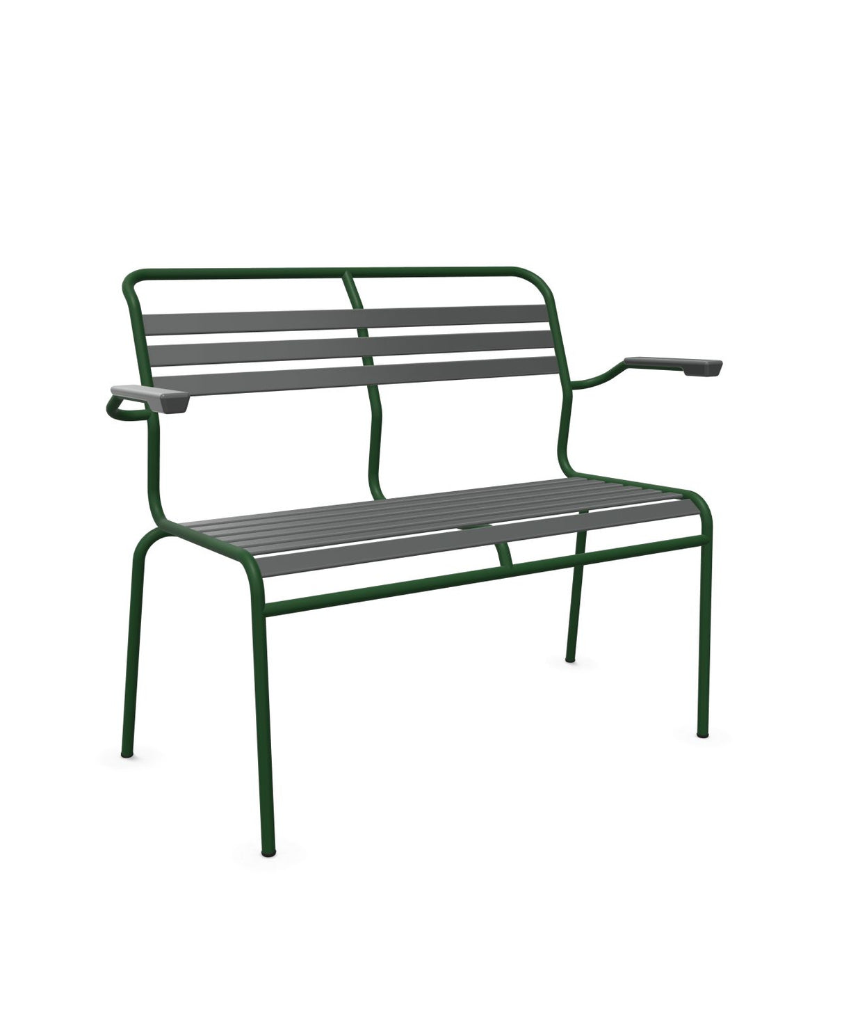 Schaffner Säntis Banc à lattes 2 places avec accoudoirs