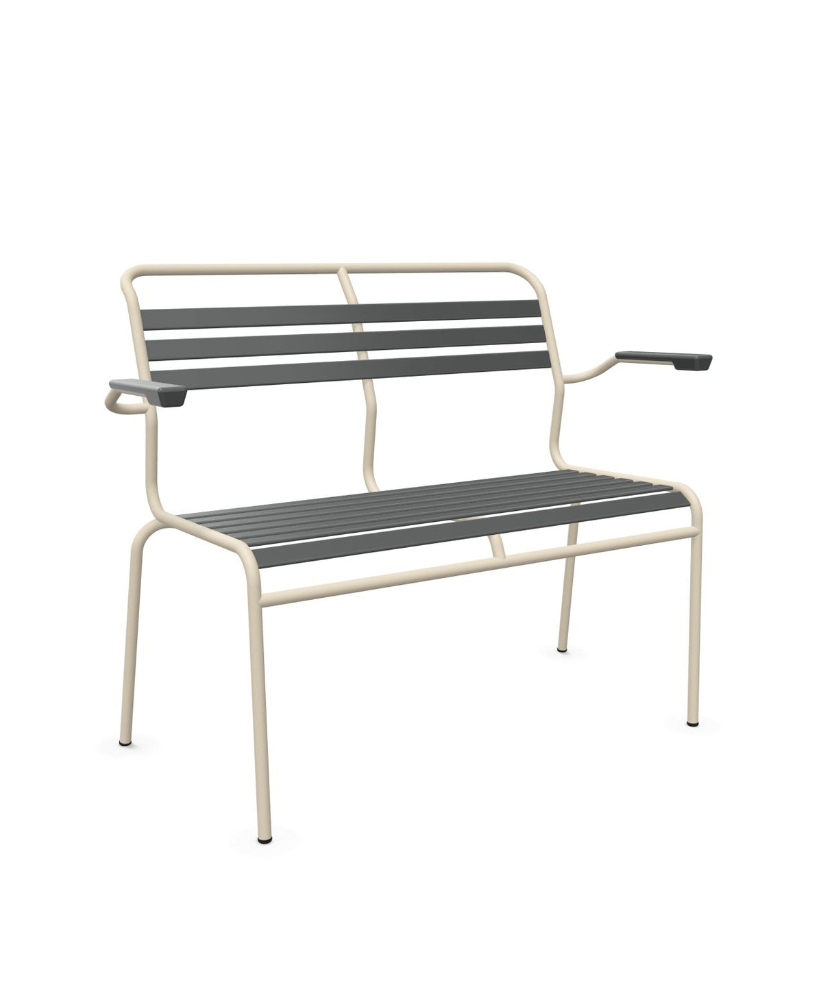 Schaffner Säntis Banc à lattes 2 places avec accoudoirs