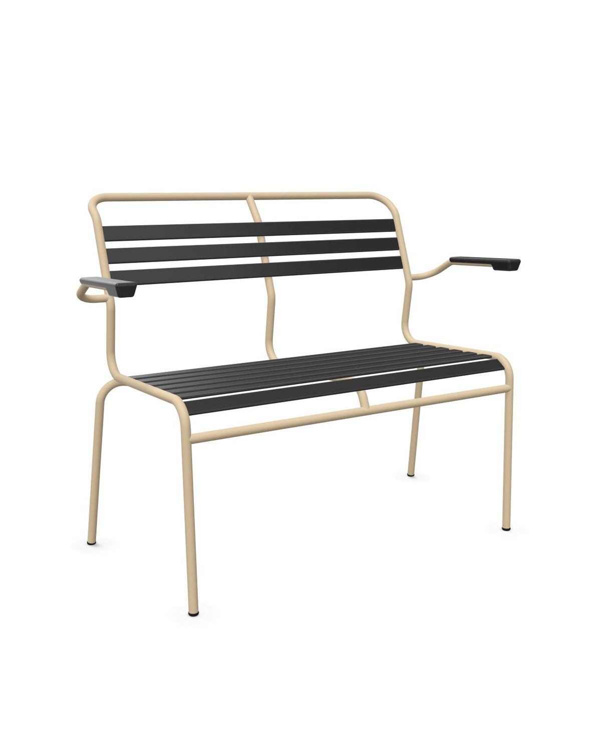 Schaffner Säntis Banc à lattes 2 places avec accoudoirs