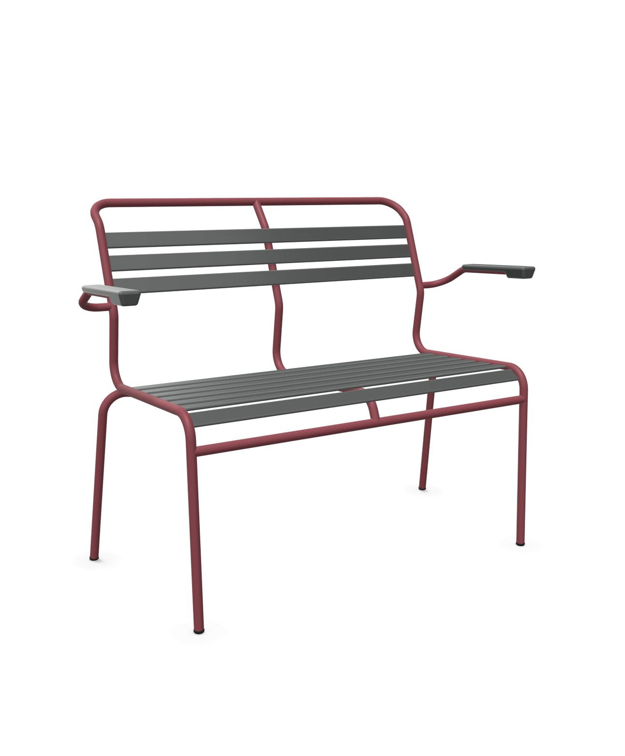 Schaffner Säntis Banc à lattes 2 places avec accoudoirs