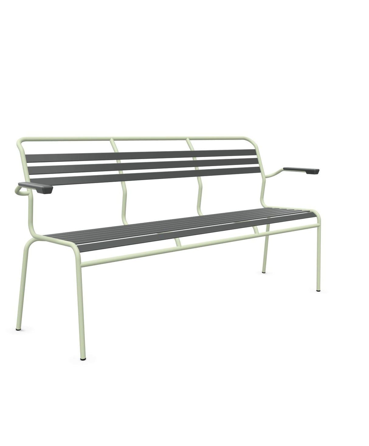 Schaffner Säntis Banc à lattes 3 places avec accoudoirs