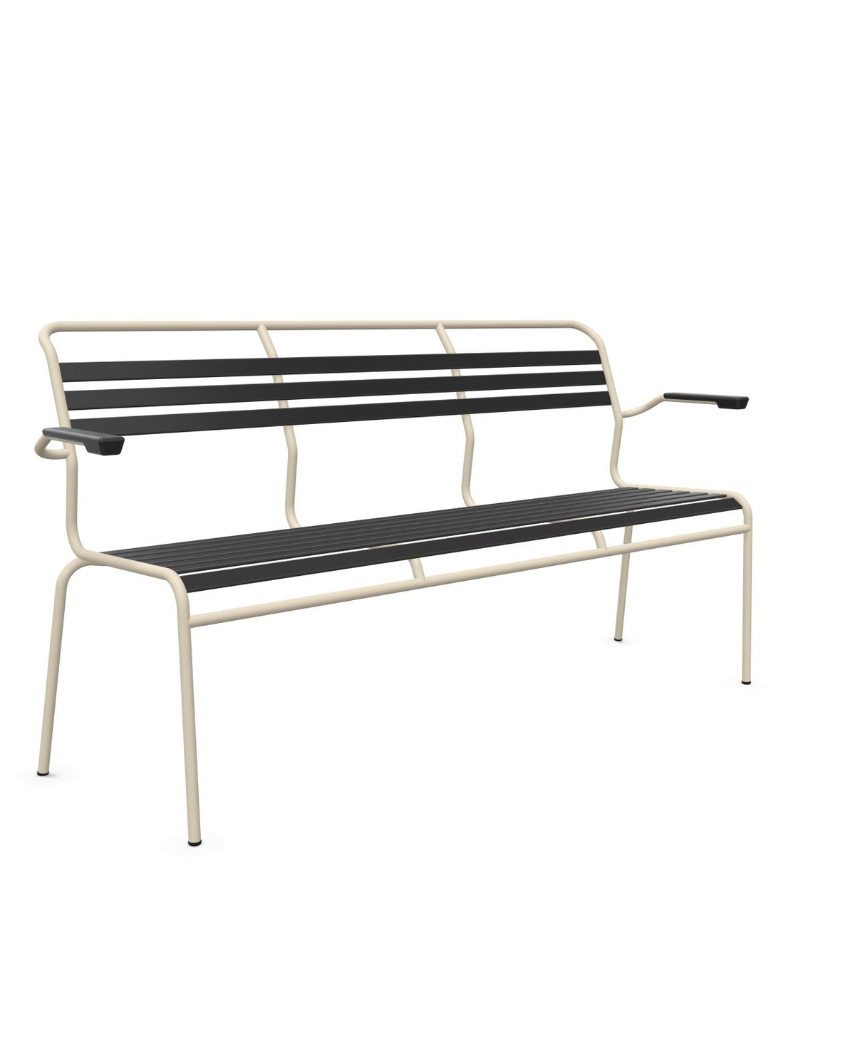Schaffner Säntis Banc à lattes 3 places avec accoudoirs