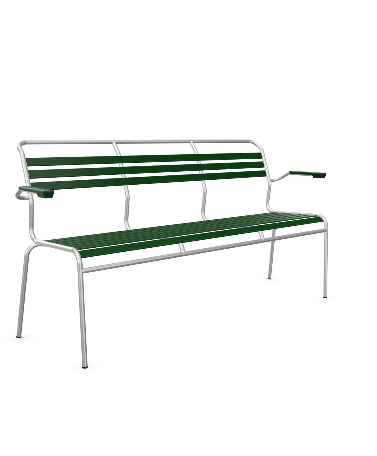 Schaffner Säntis Banc à lattes 3 places avec accoudoirs