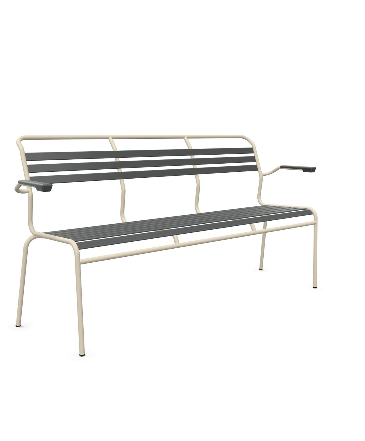 Schaffner Säntis Banc à lattes 3 places avec accoudoirs