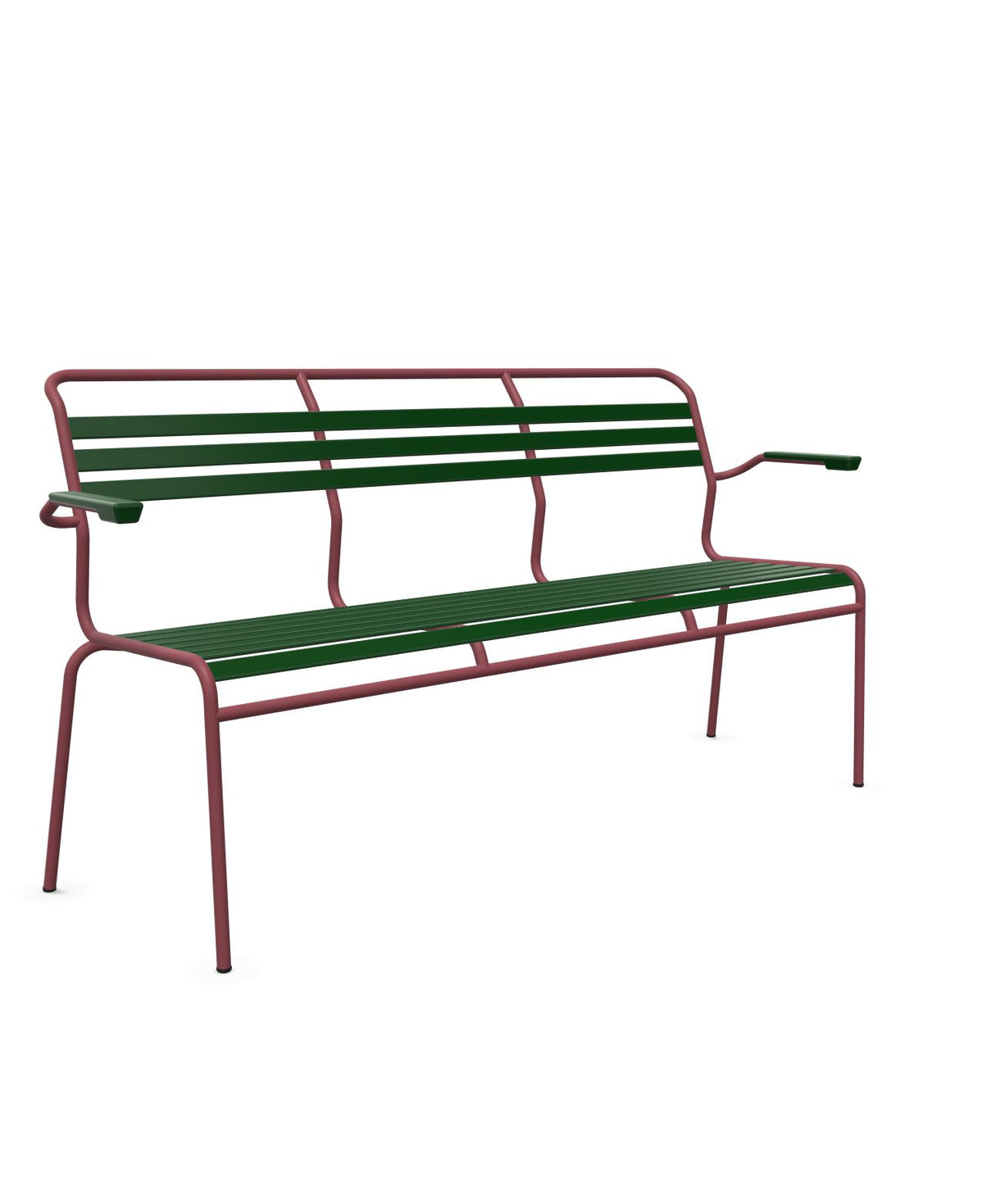 Schaffner Säntis Banc à lattes 3 places avec accoudoirs