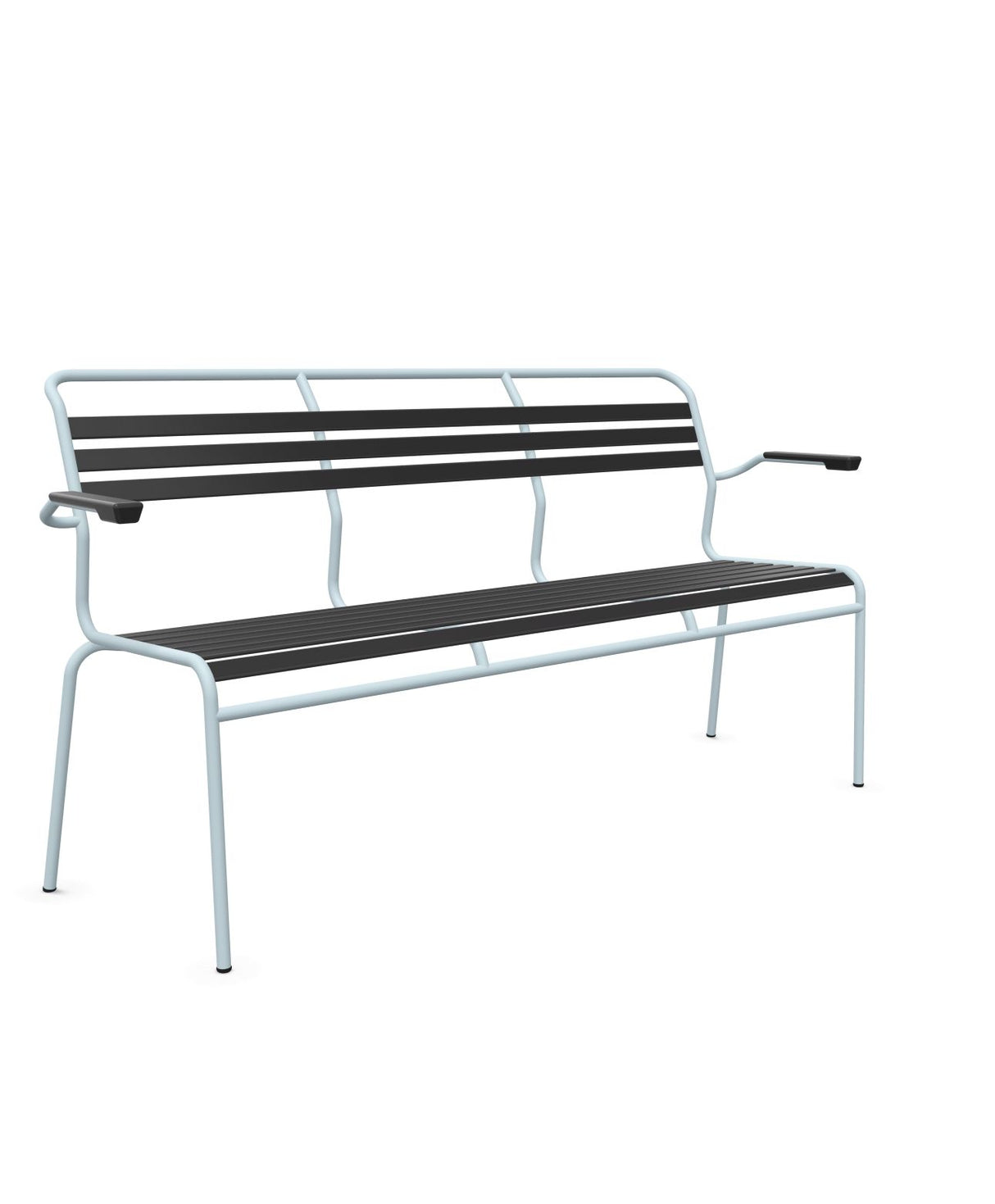 Schaffner Säntis Banc à lattes 3 places avec accoudoirs
