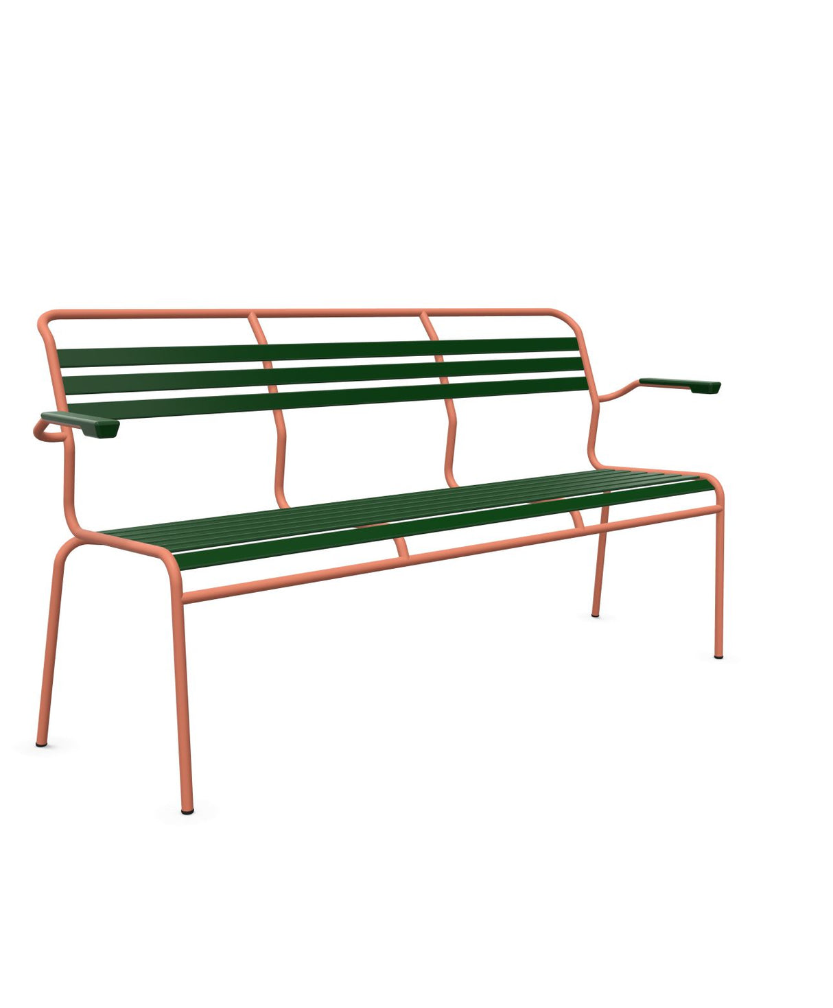 Schaffner Säntis Banc à lattes 3 places avec accoudoirs