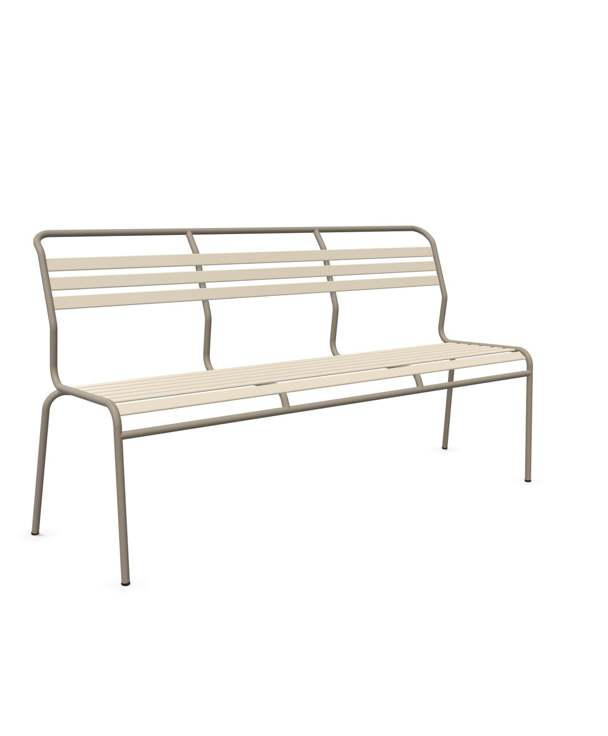 Schaffner Säntis Banc à lattes 3 places sans accoudoirs Sable Pastel 15 Champagne 85
