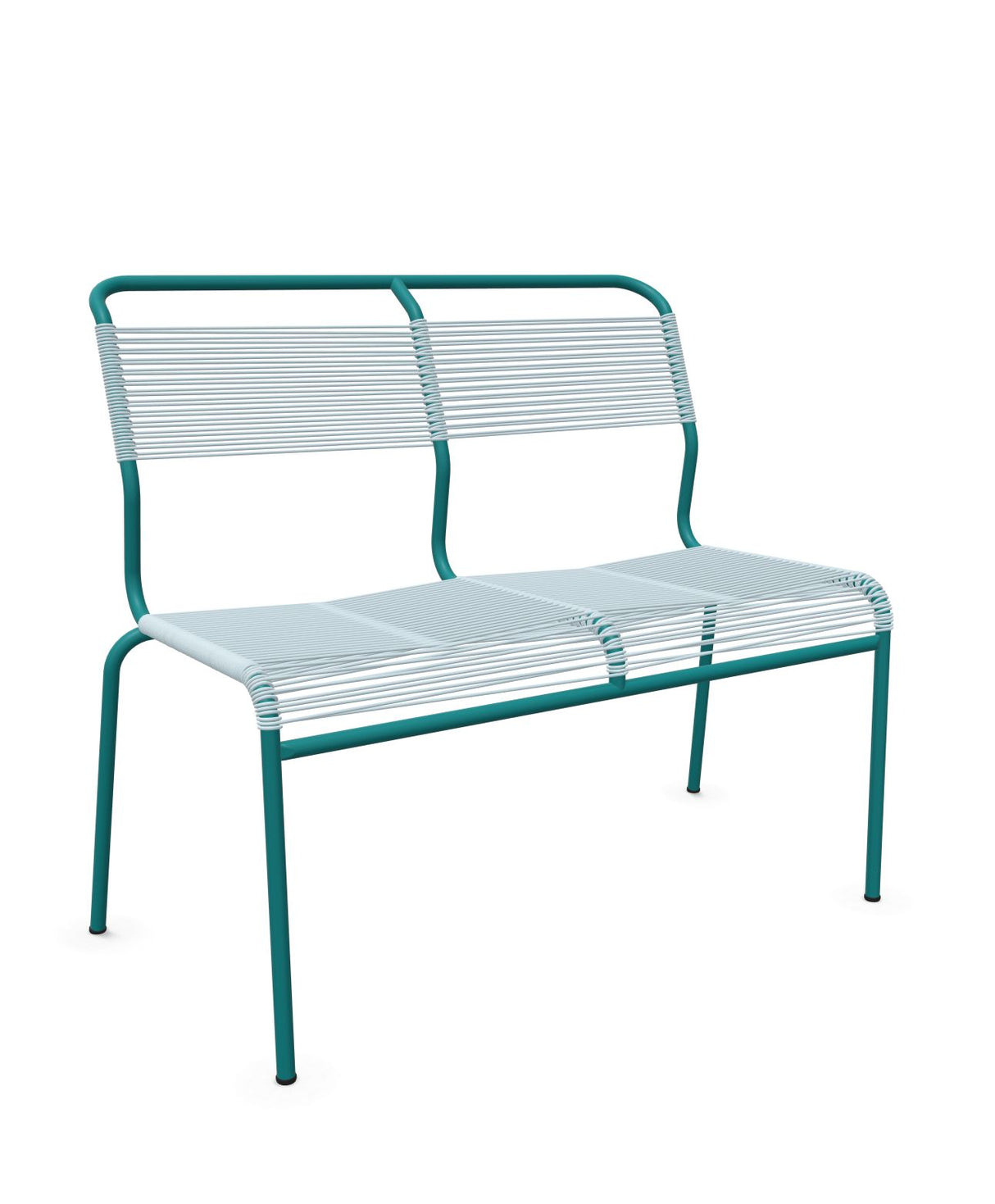 Schaffner Säntis Banc Spaghetti 2 places sans accoudoirs Bleu Pastel 51 Bleu Kali 56