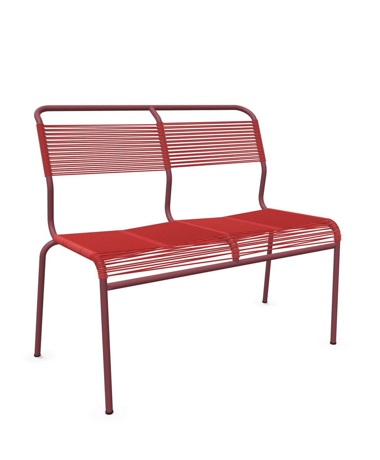 Schaffner Säntis Banc Spaghetti 2 places sans accoudoirs Rouge 30 Bordeaux 38