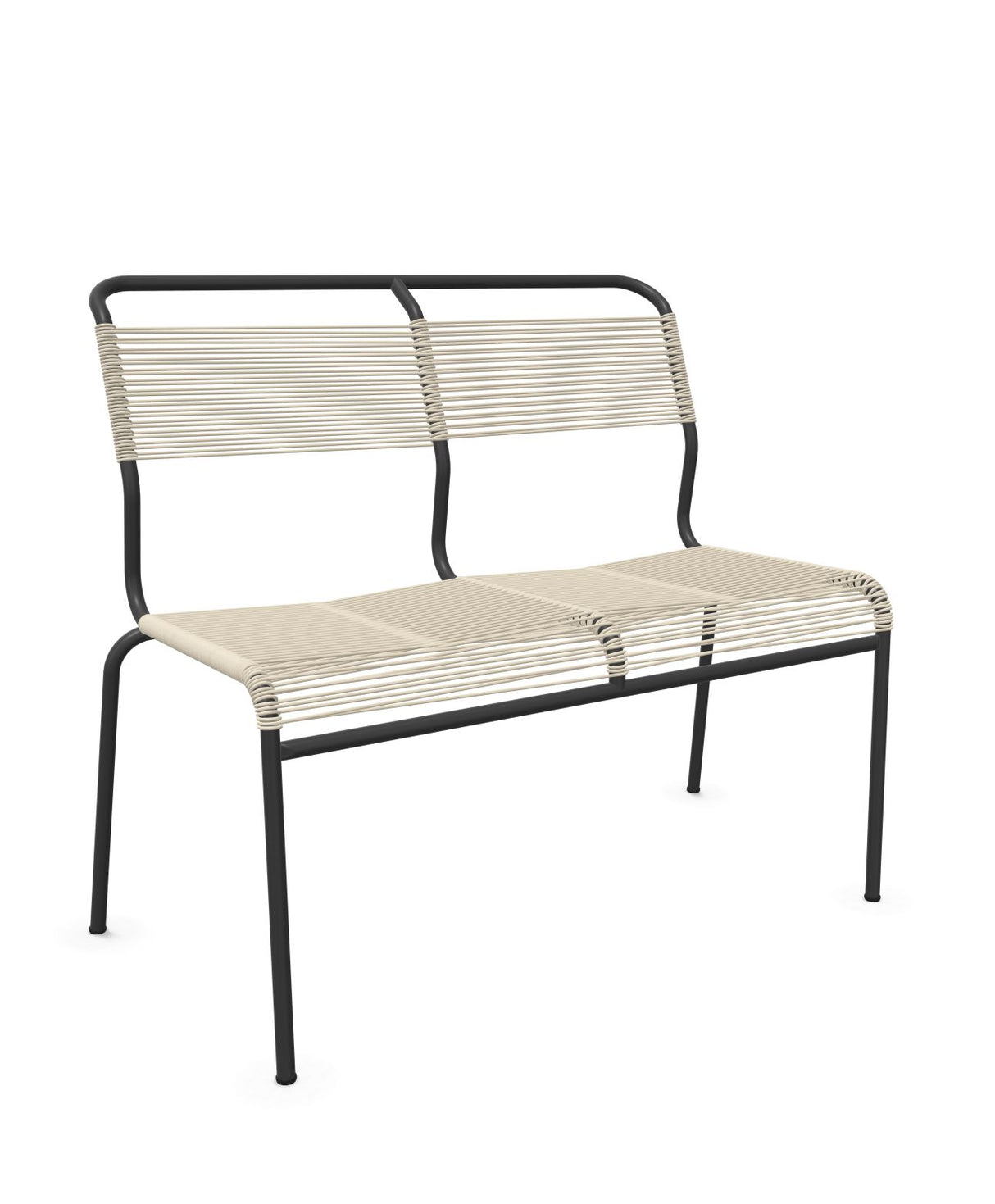 Schaffner Säntis Banc Spaghetti 2 places sans accoudoirs Sable Pastel 15 Anthracite 77