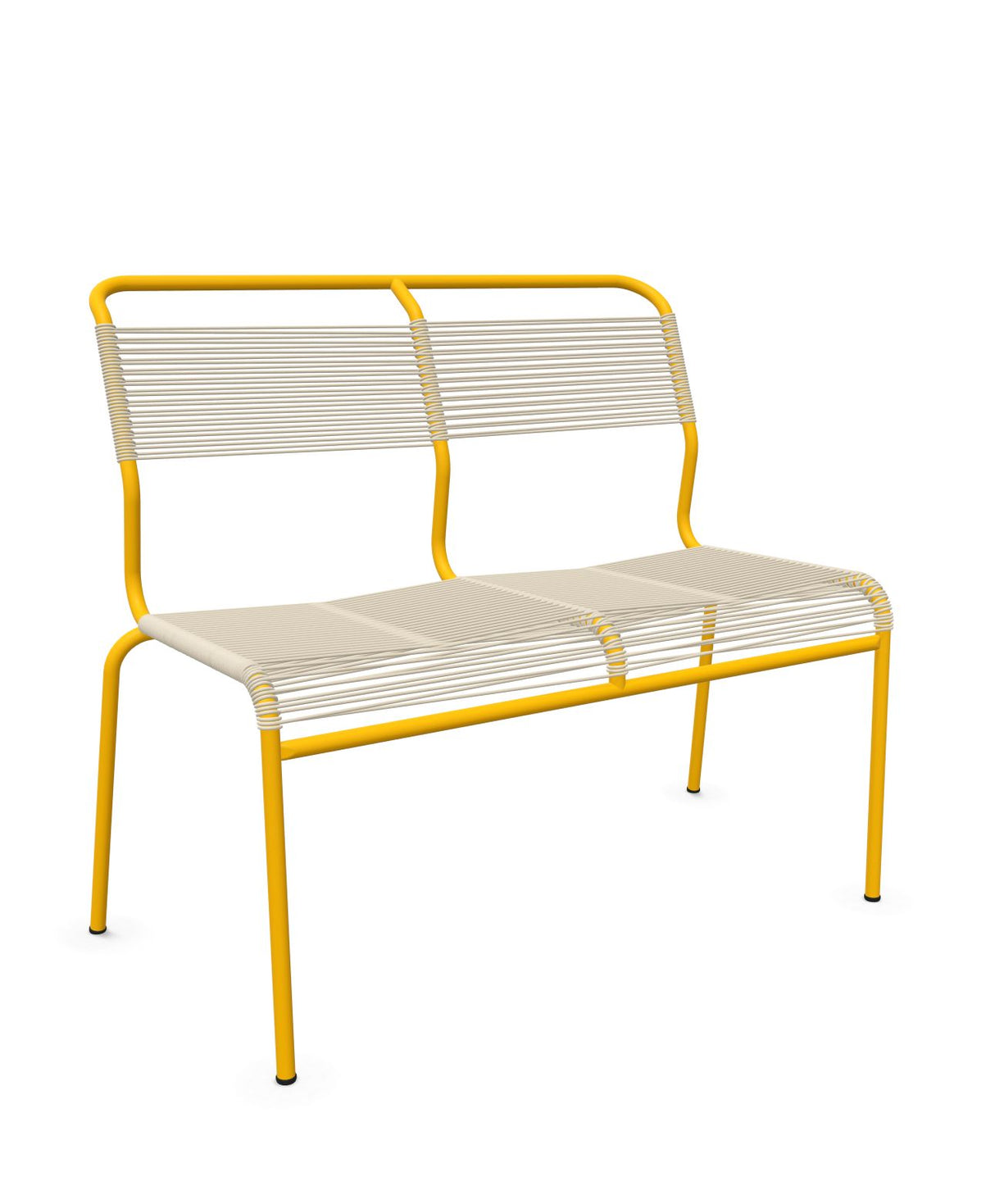 Schaffner Säntis Banc Spaghetti 2 places sans accoudoirs Sable Pastel 15 Jaune 11