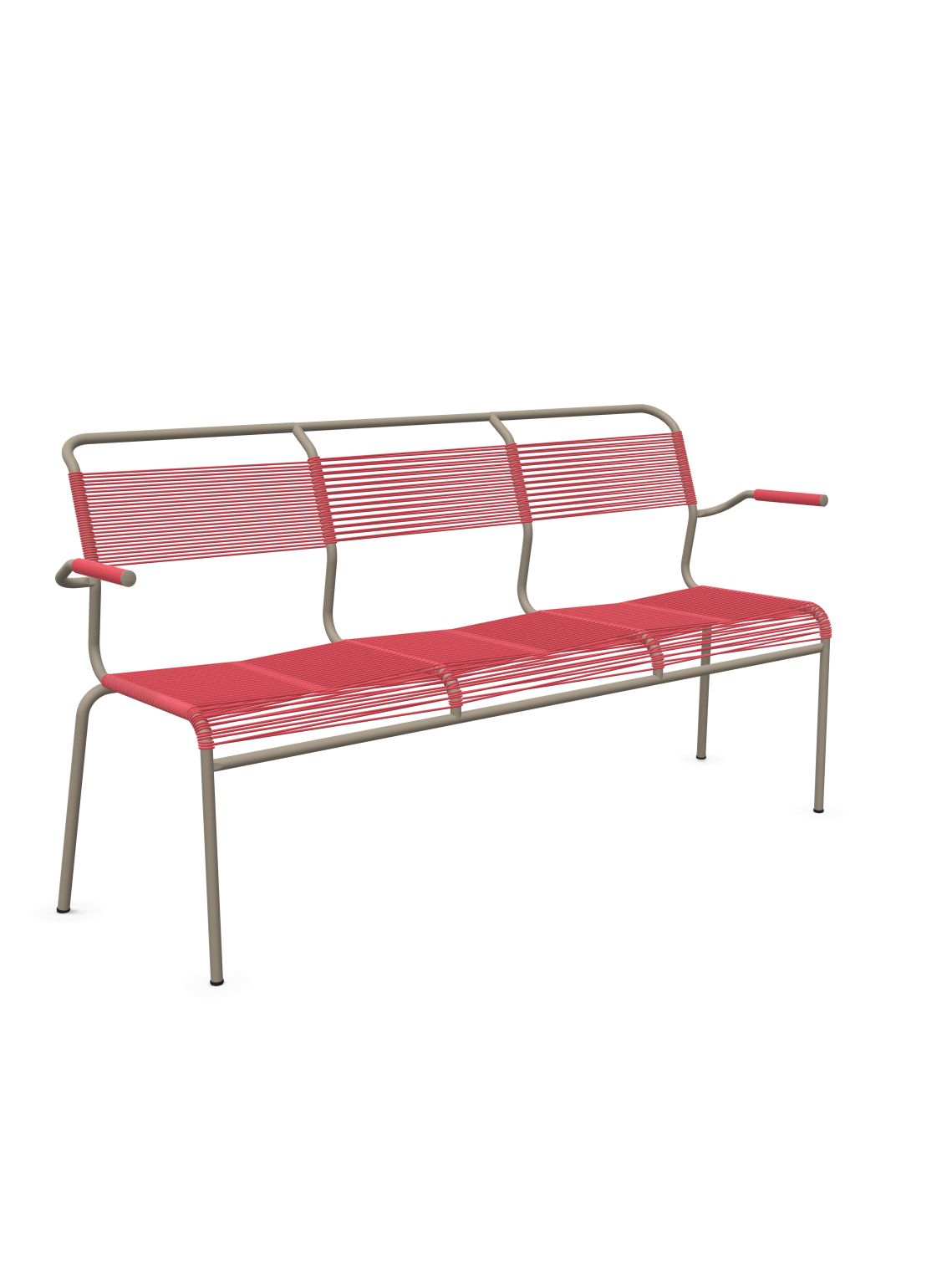 Schaffner Säntis Banc Spaghetti 3 places avec accoudoirs