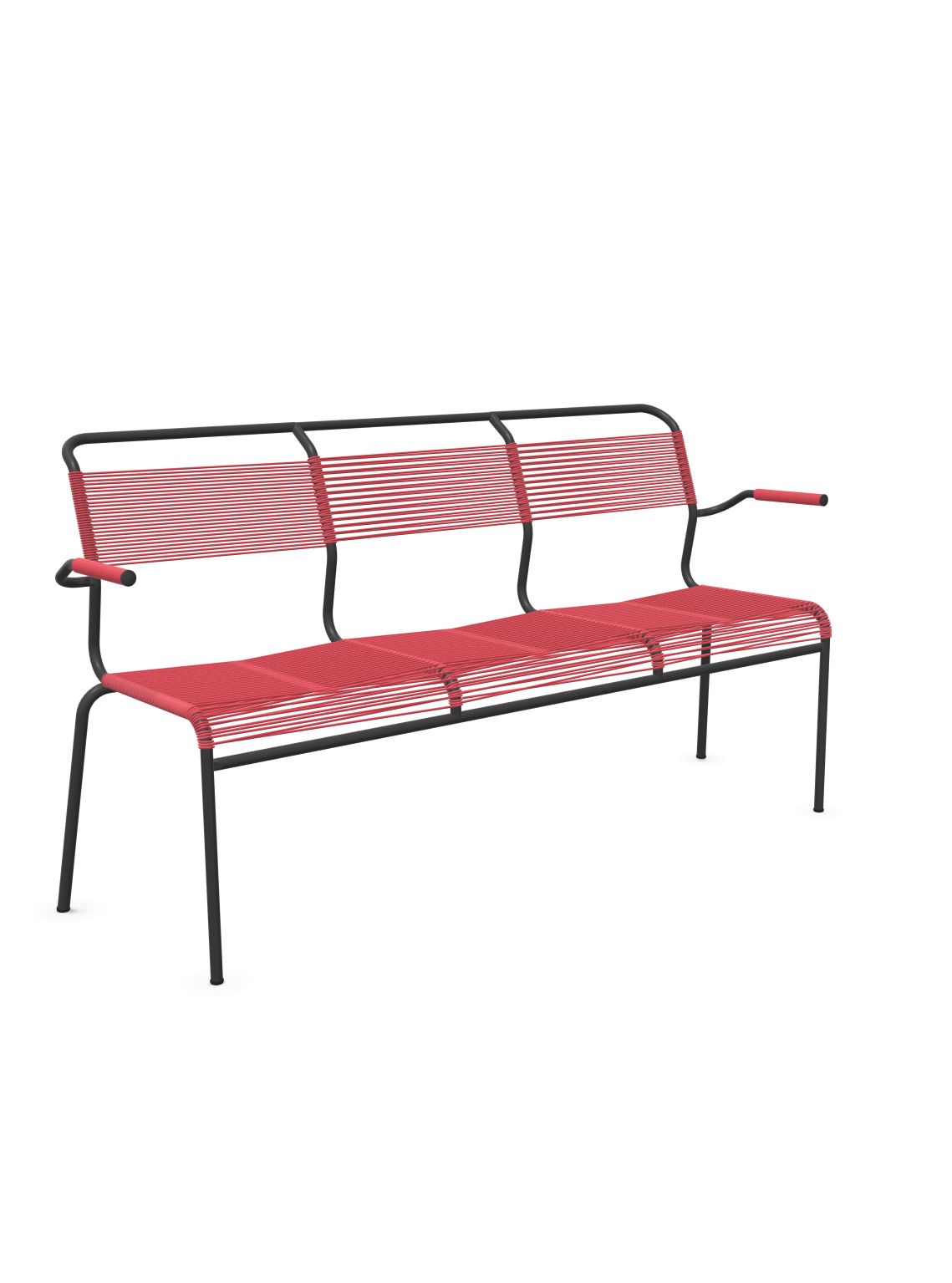 Schaffner Säntis Banc Spaghetti 3 places avec accoudoirs