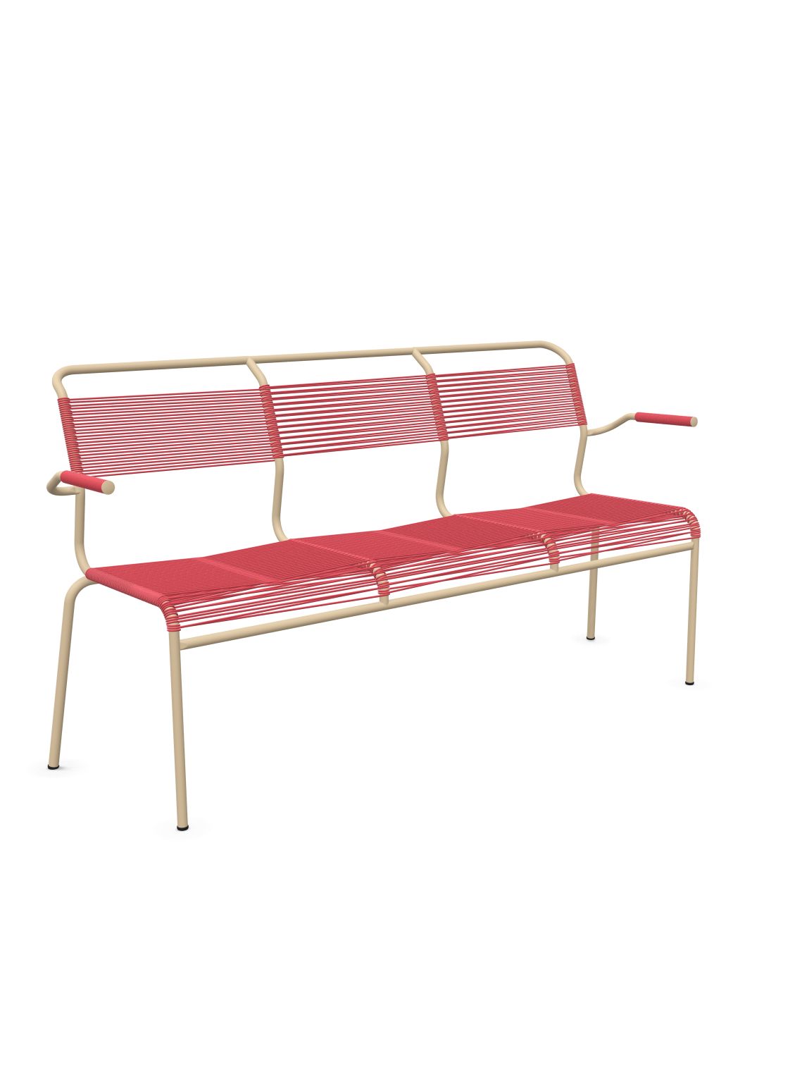 Schaffner Säntis Banc Spaghetti 3 places avec accoudoirs