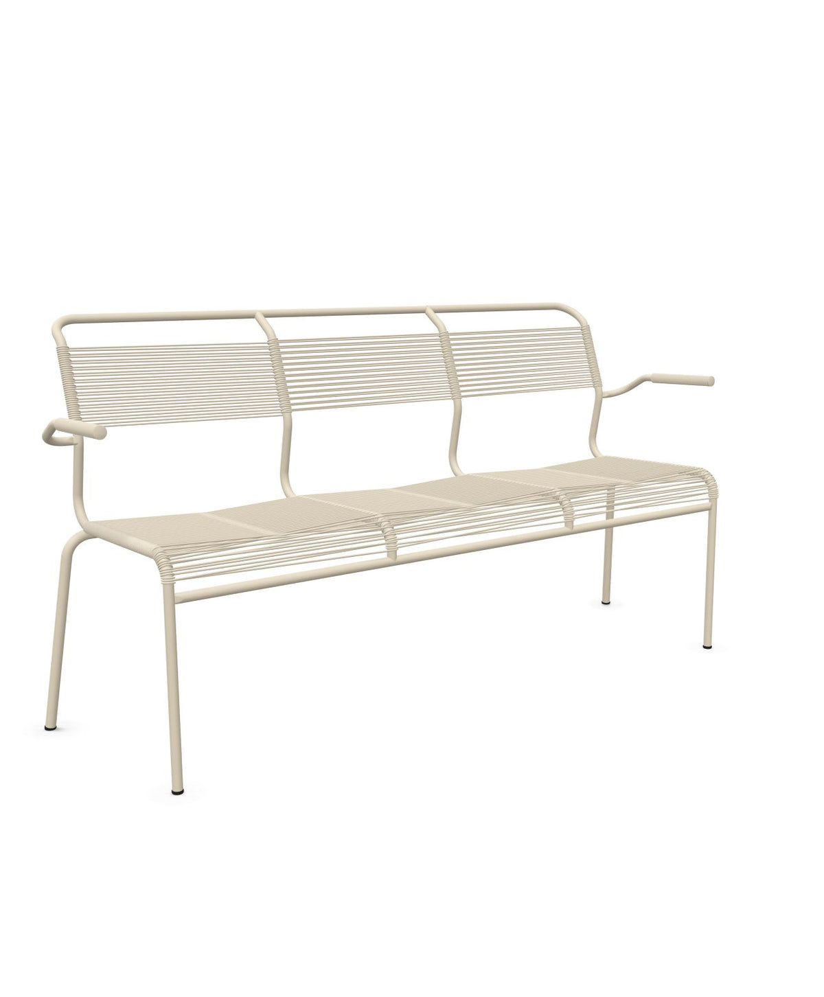 Schaffner Säntis Banc Spaghetti 3 places avec accoudoirs Sable Pastel 15 Sable Pastel 15