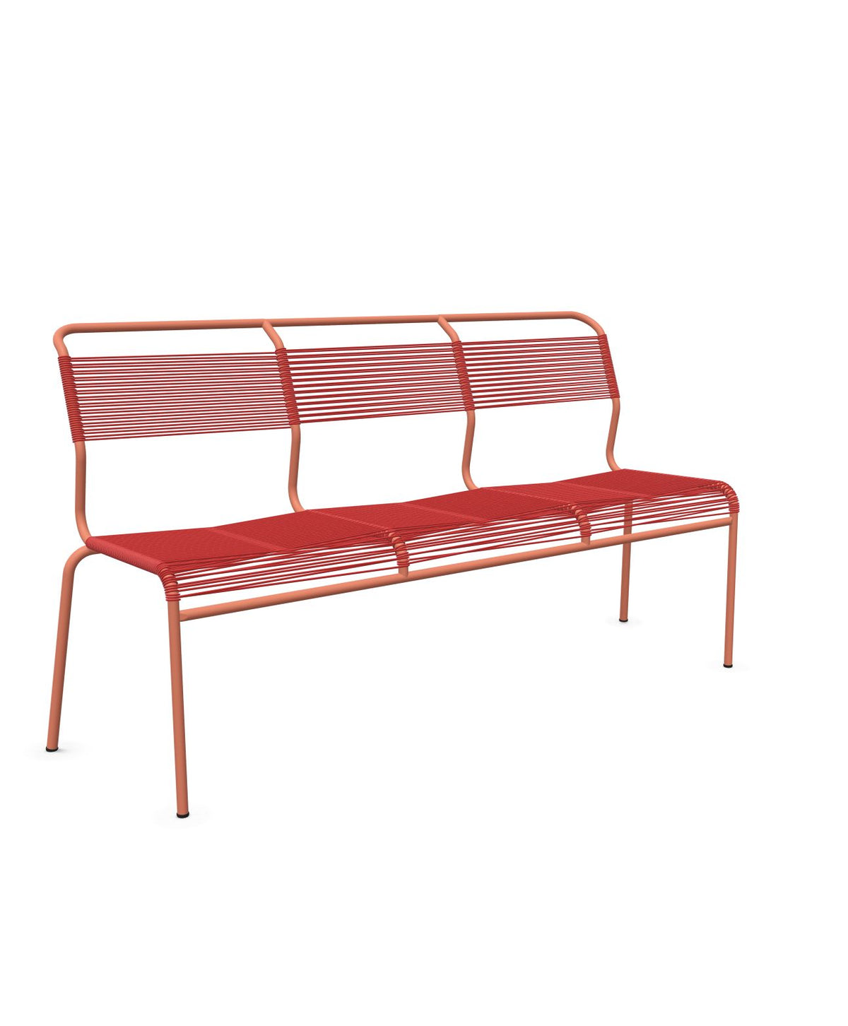 Schaffner Säntis Banc Spaghetti 3 places sans accoudoirs Rouge 30 Terracotta 84