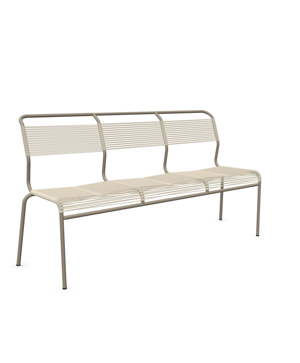 Schaffner Säntis Banc Spaghetti 3 places sans accoudoirs Sable Pastel 15 Champagne 85