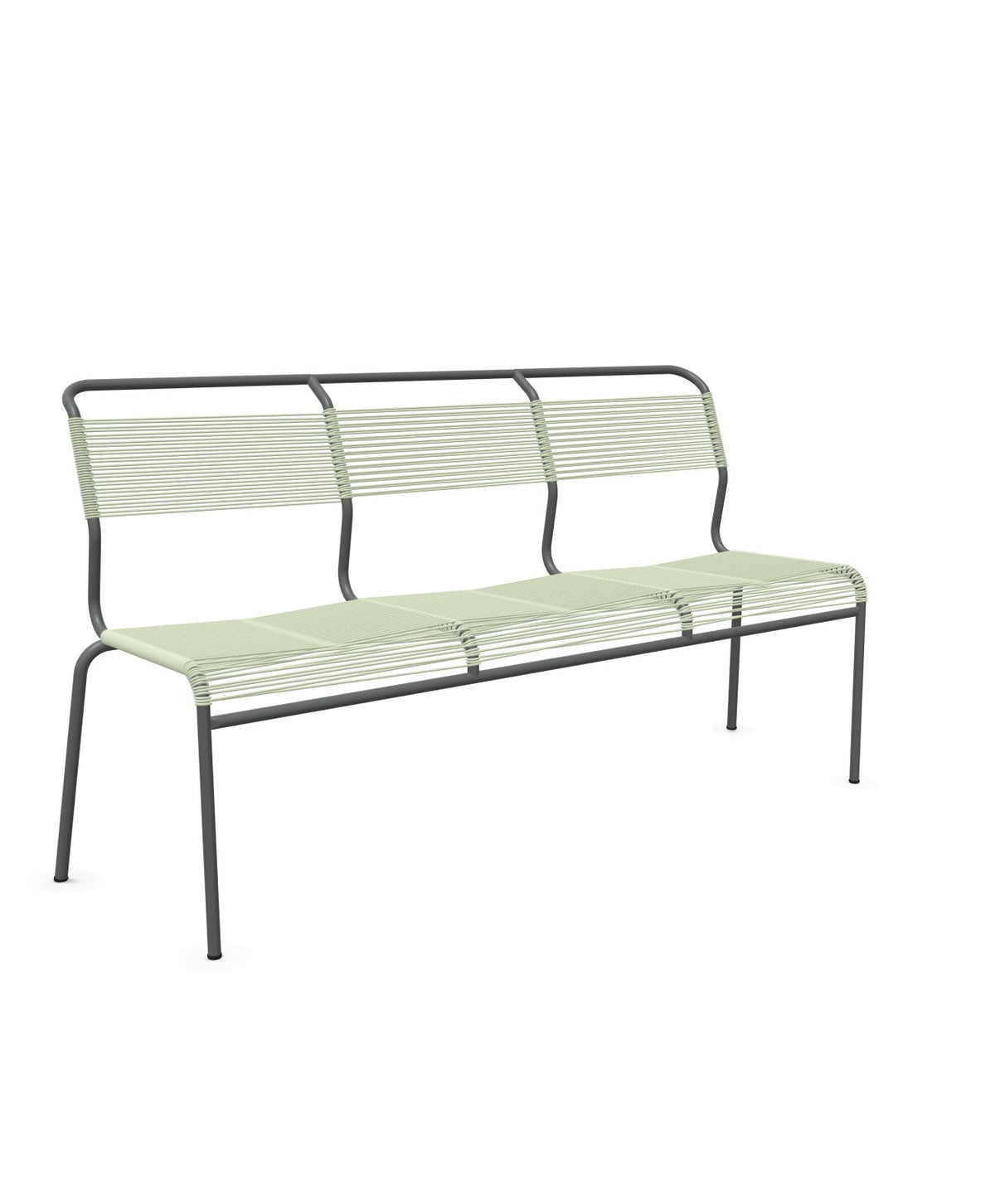 Schaffner Säntis Banc Spaghetti 3 places sans accoudoirs Vert Pastel 64 Graphite 73