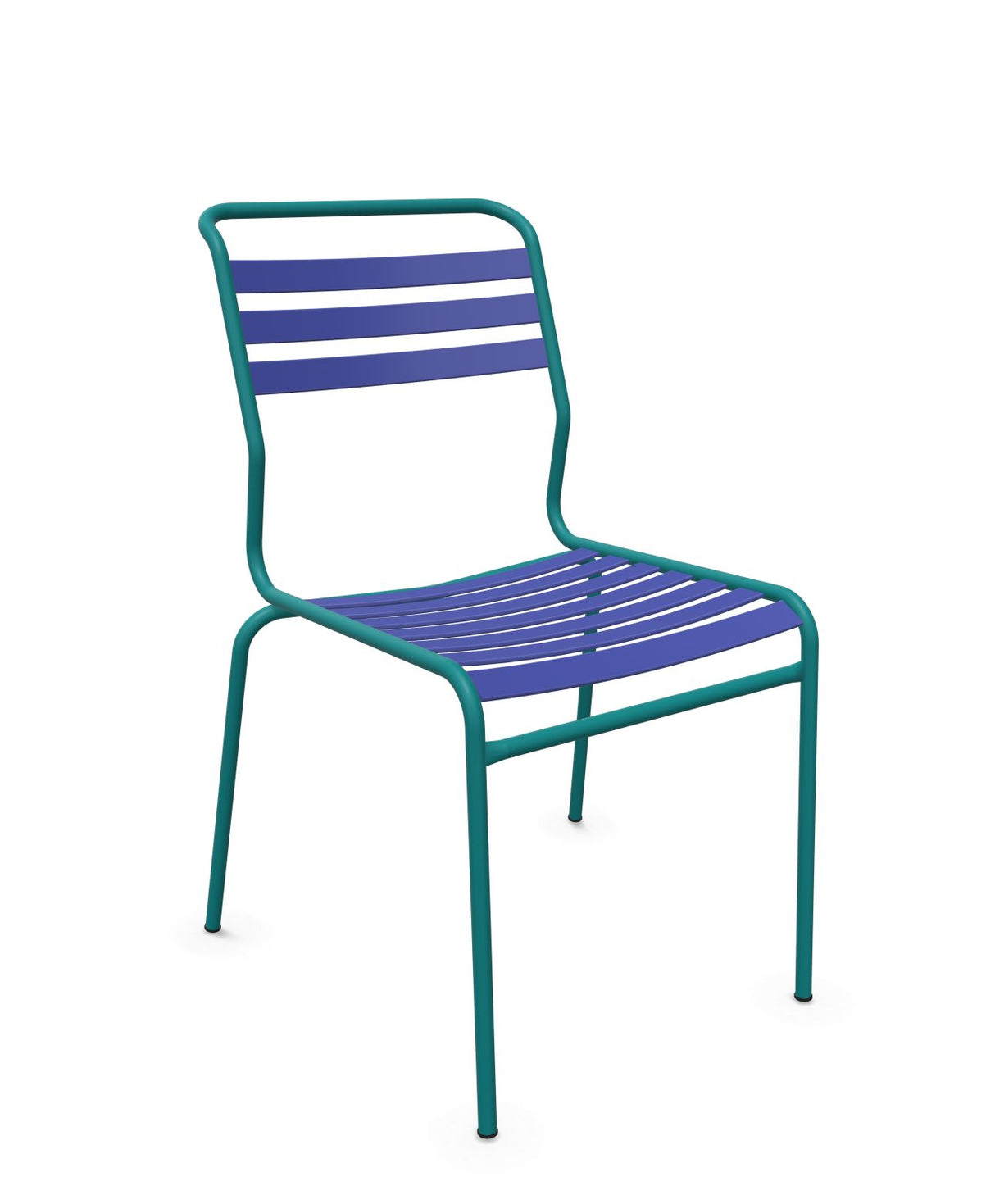 Schaffner Säntis Chaise à lattes Bleu 53 Bleu Kali 56