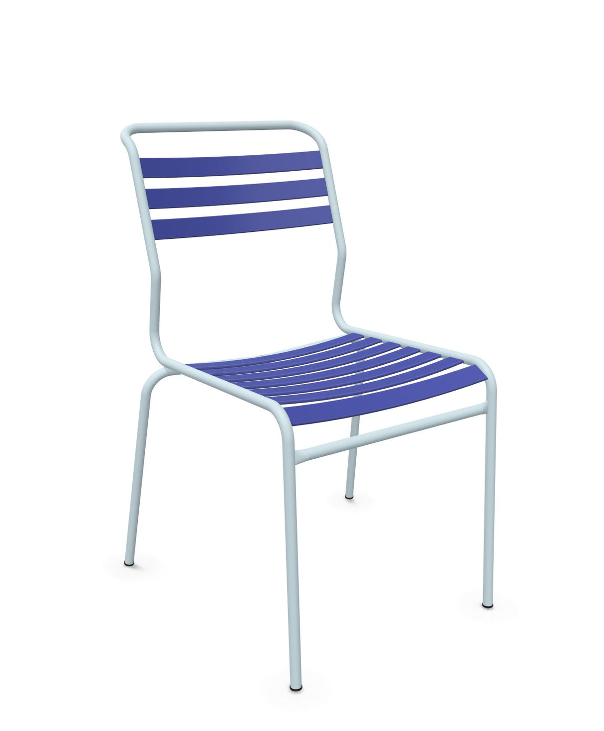 Schaffner Säntis Chaise à lattes Bleu 53 Bleu Pastel 51