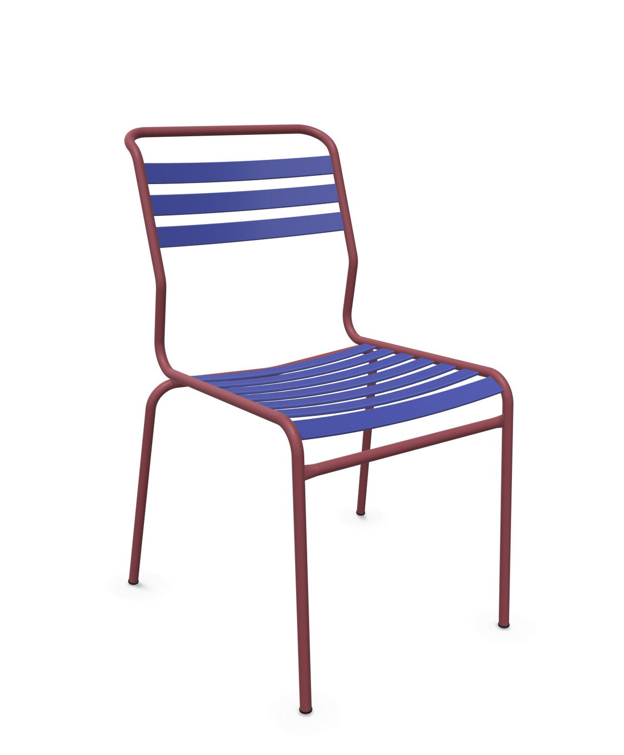 Schaffner Säntis Chaise à lattes Bleu 53 Bordeaux 38