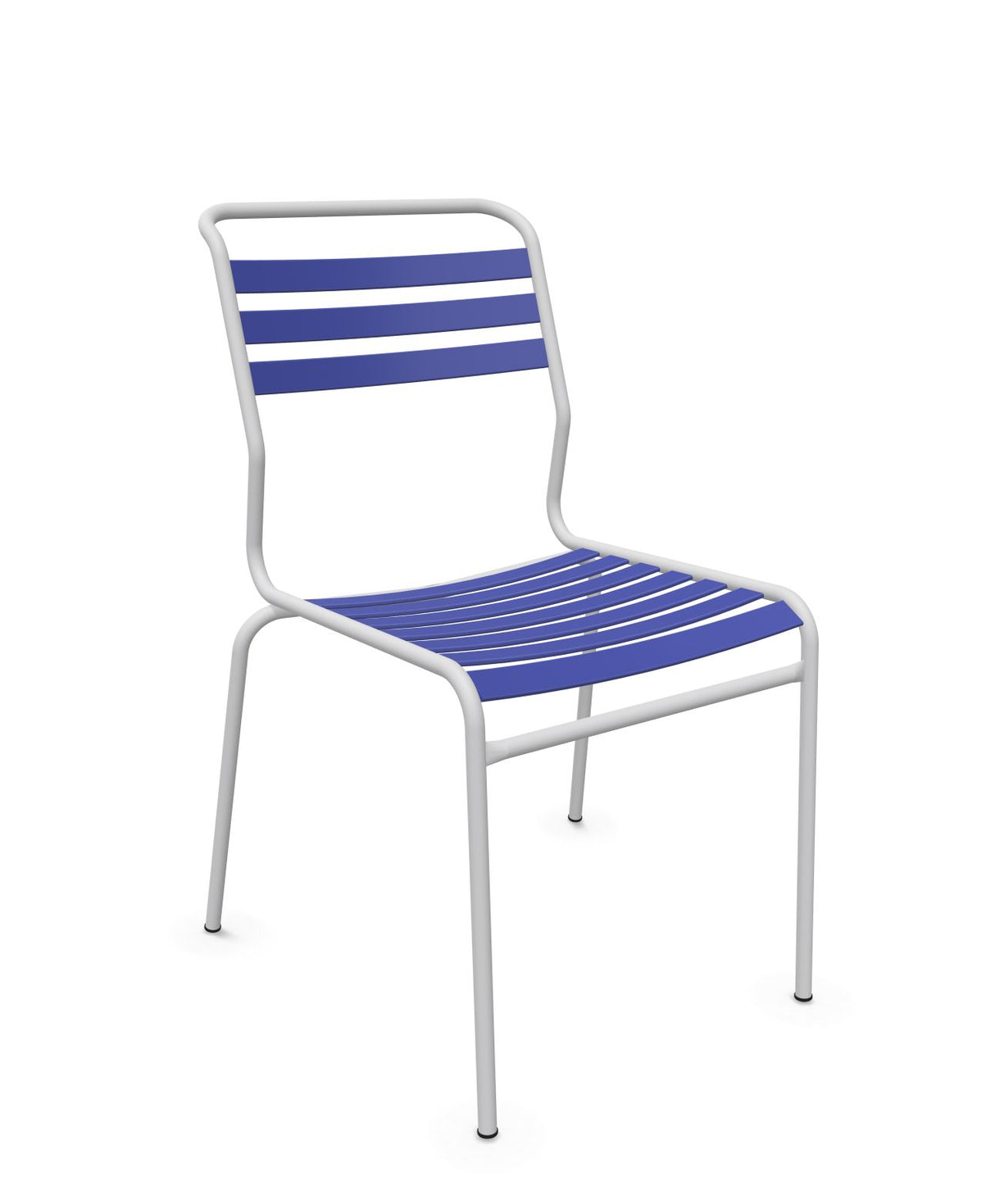 Schaffner Säntis Chaise à lattes Bleu 53 Gris Argent 78