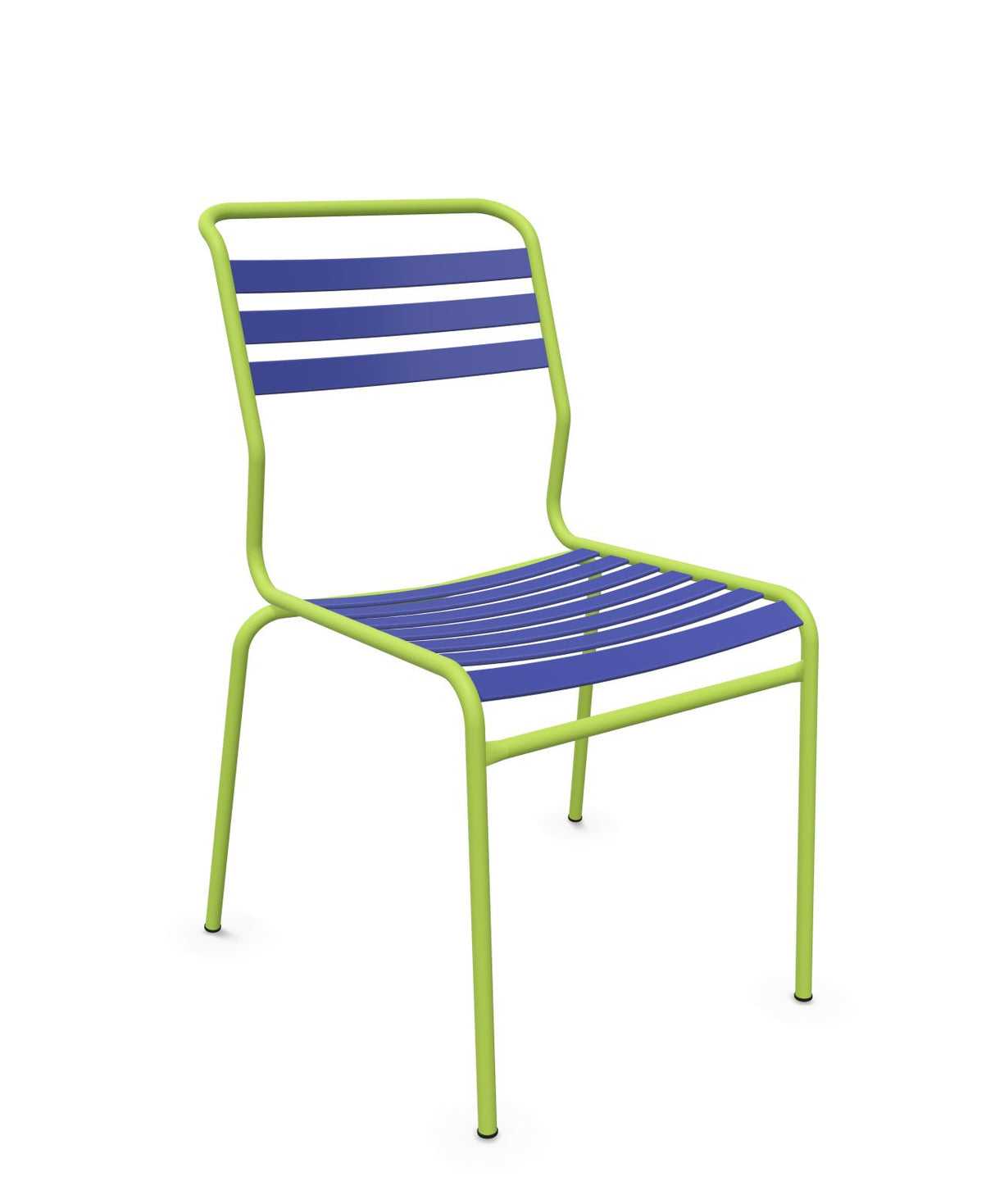 Schaffner Säntis Chaise à lattes Bleu 53 Vert Clair 63