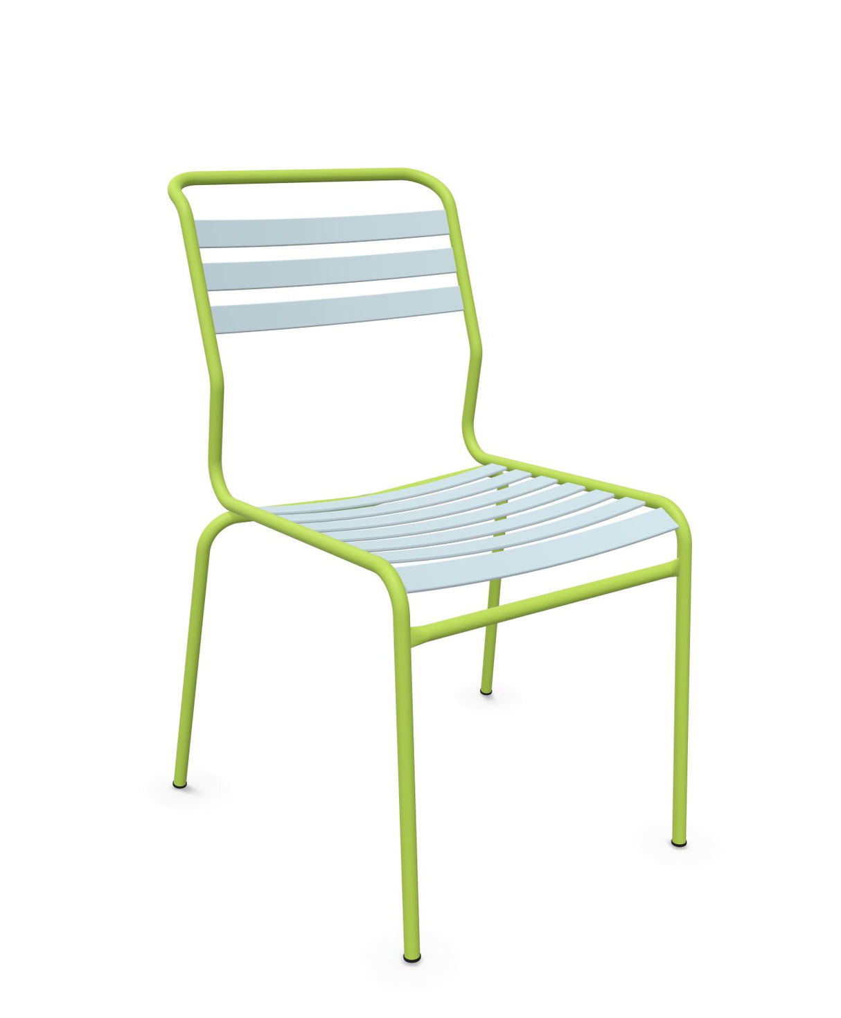 Schaffner Säntis Chaise à lattes Bleu Pastel 51 Vert Clair 63