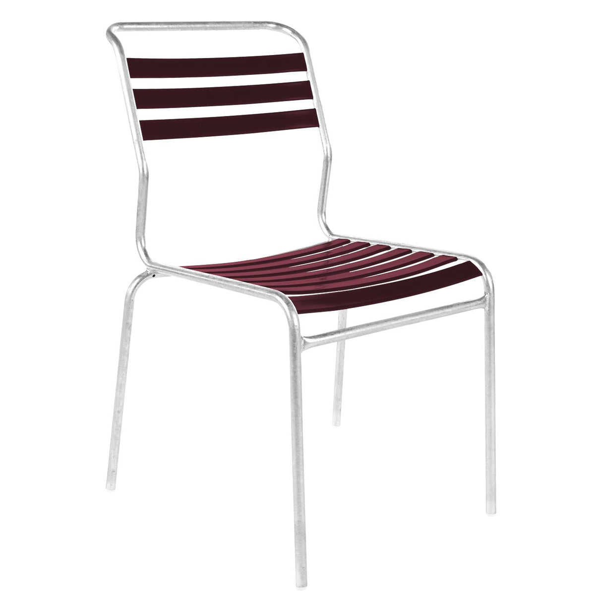 Schaffner Säntis Chaise à lattes GALAXUS Galvanisé à chaud 02 / bordeaux 38