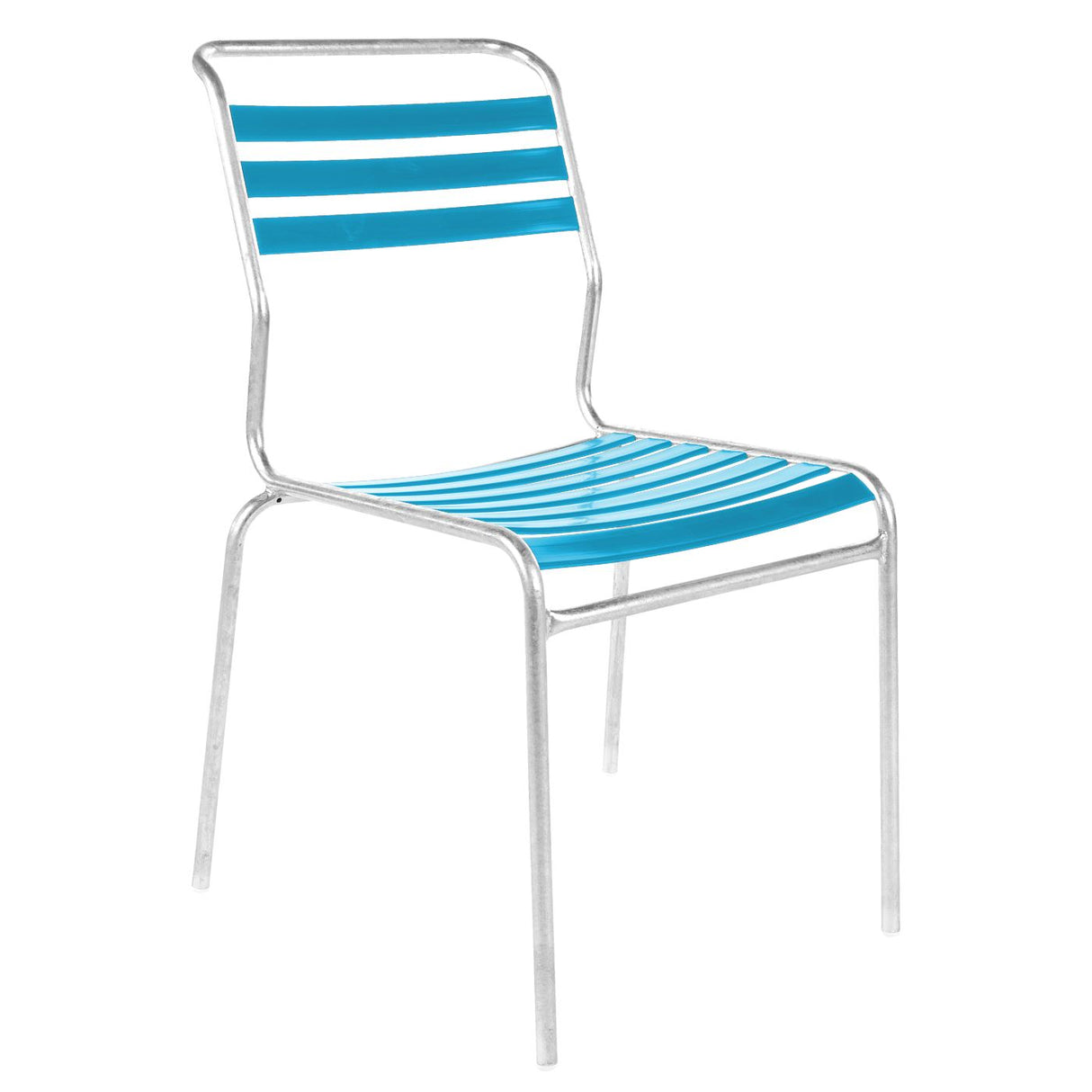 Schaffner Säntis Chaise à lattes GALAXUS Galvanisé à chaud 02 / turquoise 58