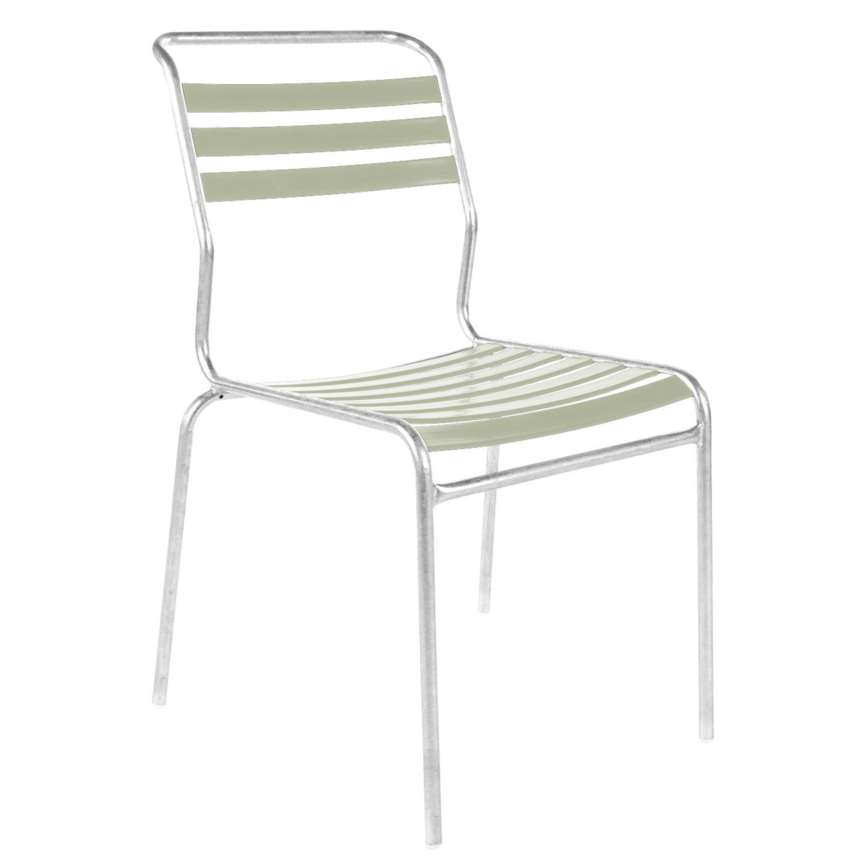 Schaffner Säntis Chaise à lattes GALAXUS Galvanisé à chaud 02 / vert pastel 64