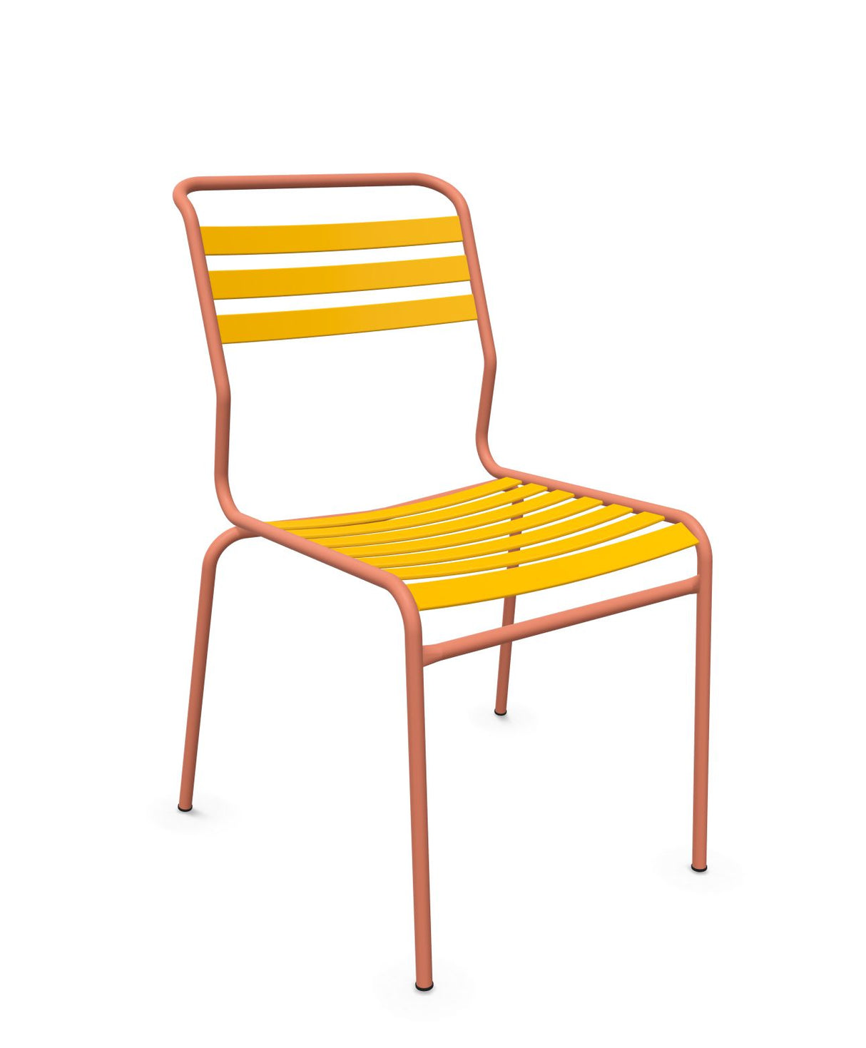 Schaffner Säntis Chaise à lattes Jaune 11 Terracotta 84