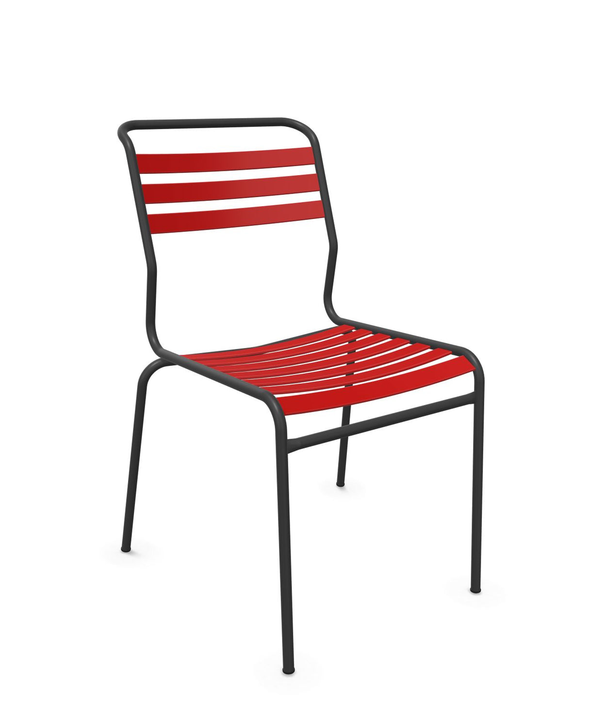 Schaffner Säntis Chaise à lattes Rouge 30 Anthracite 77