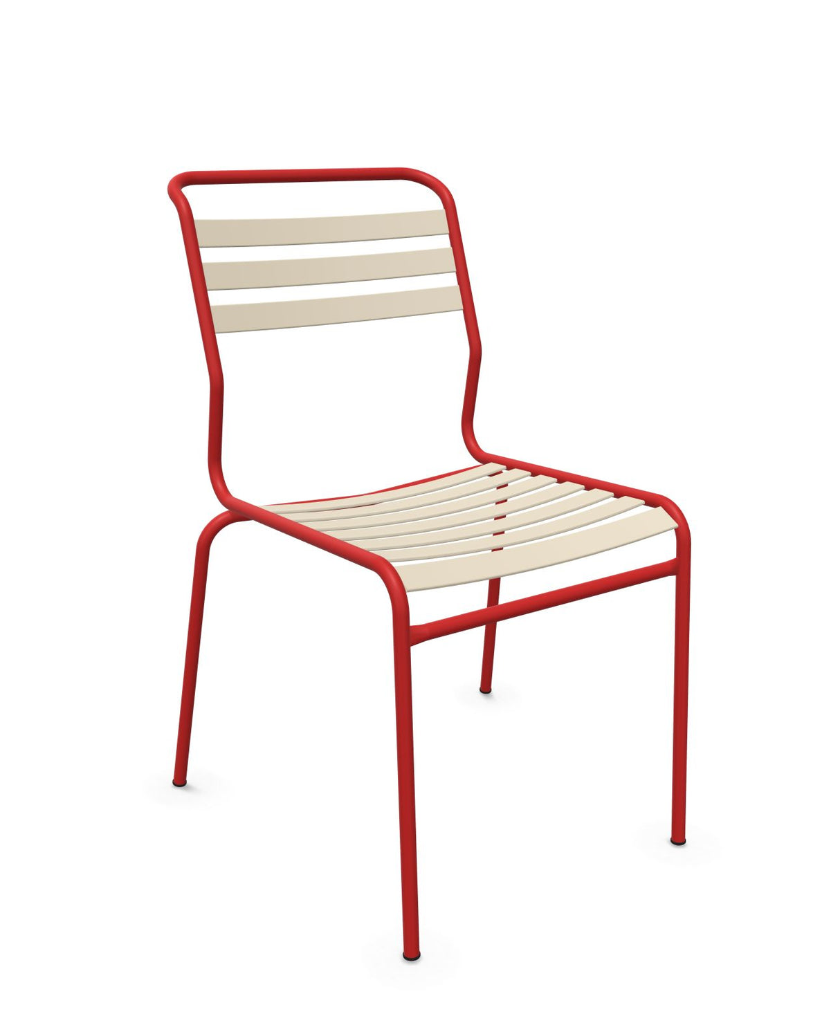Schaffner Säntis Chaise à lattes Sable Pastel 15 Rouge 30