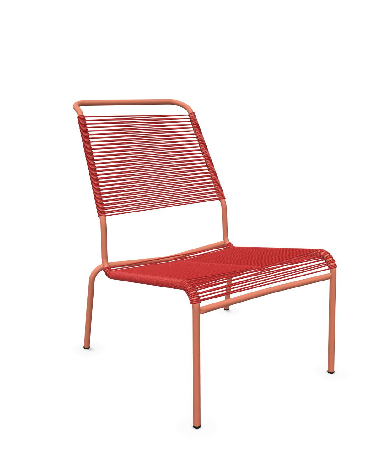 Schaffner Säntis Chaise basse Haut dossier Spaghetti Rouge 30 Terracotta 84