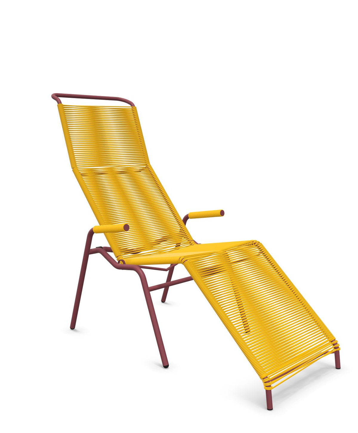 Schaffner Säntis Chaise longue Relax Spaghetti Jaune 11 Bordeaux 38