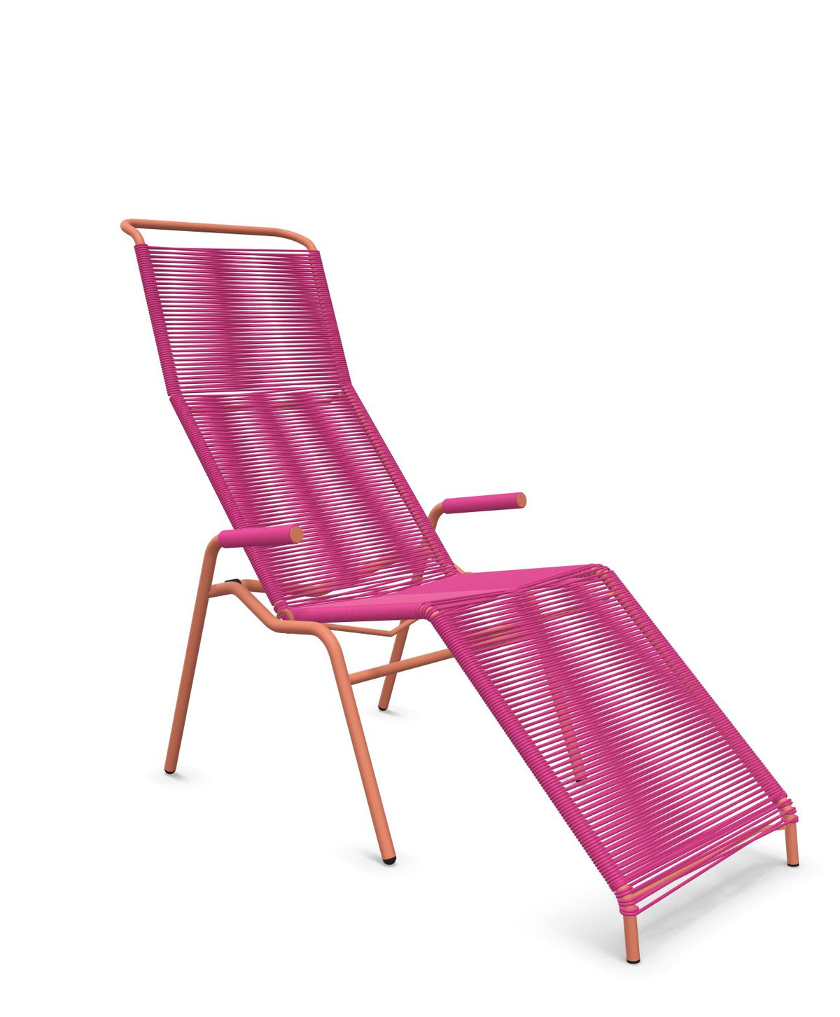 Schaffner Säntis Chaise longue Relax Spaghetti Rose 41 Terracotta 84