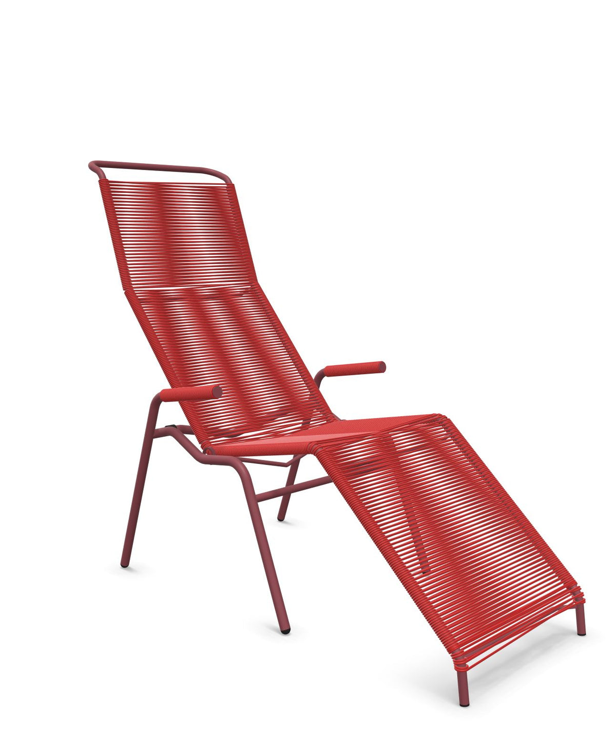 Schaffner Säntis Chaise longue Relax Spaghetti Rouge 30 Bordeaux 38