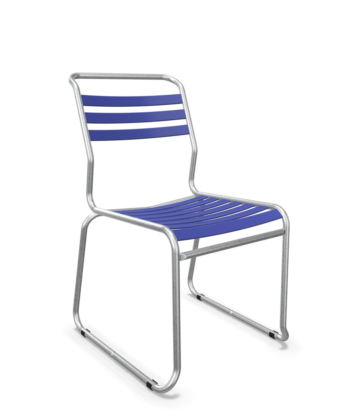 Schaffner Säntis Chaise luge à lattes Bleu 53 Galvanisé à chaud 02