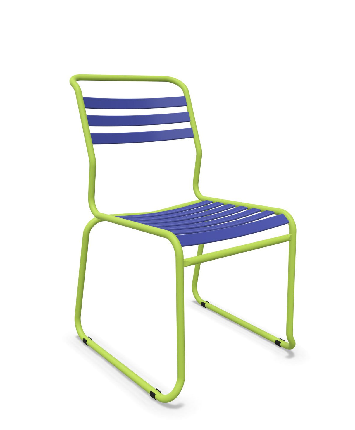 Schaffner Säntis Chaise luge à lattes Bleu 53 Vert Clair 63