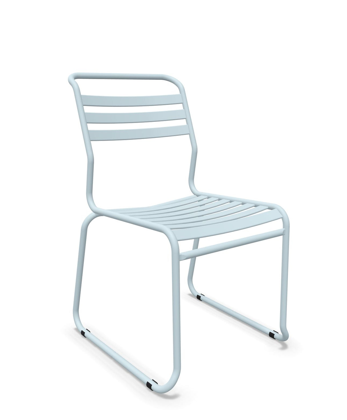 Schaffner Säntis Chaise luge à lattes Bleu Pastel 51 Bleu Pastel 51