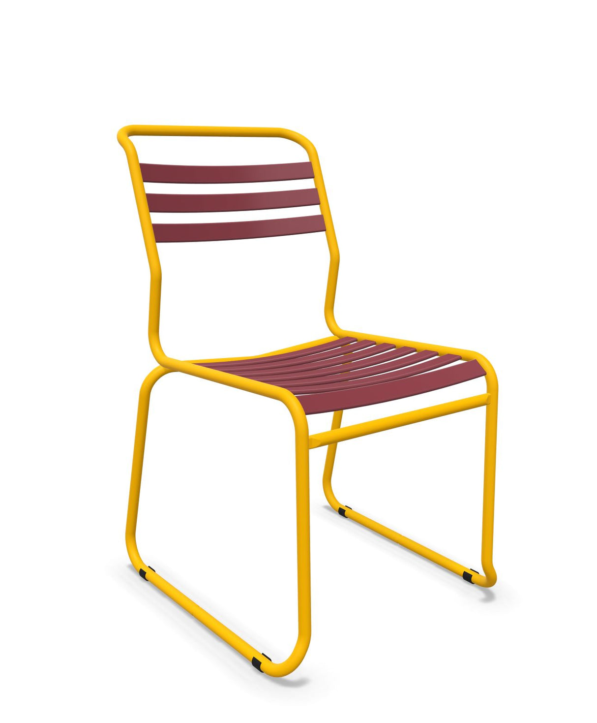 Schaffner Säntis Chaise luge à lattes Bordeaux 38 Jaune 11